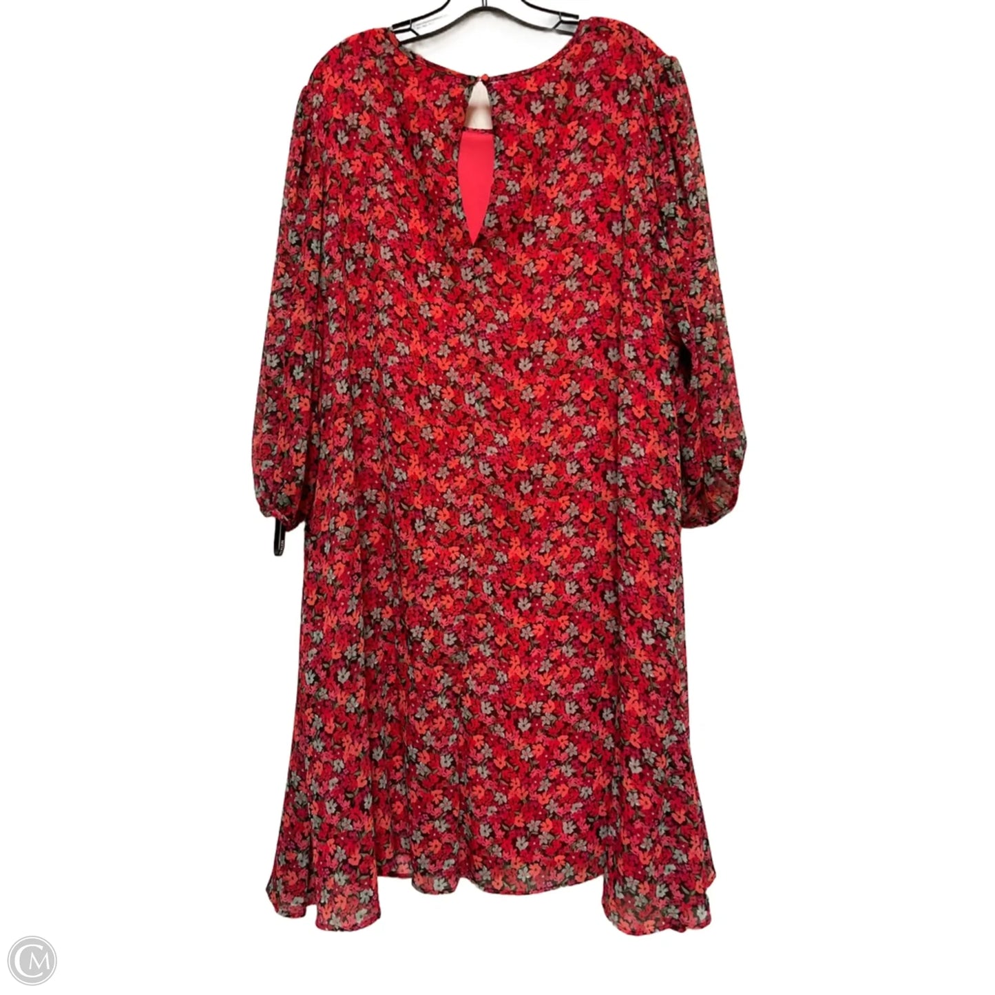 Dress Casual Short By Calvin Klein In Floral Print, Size: 3x