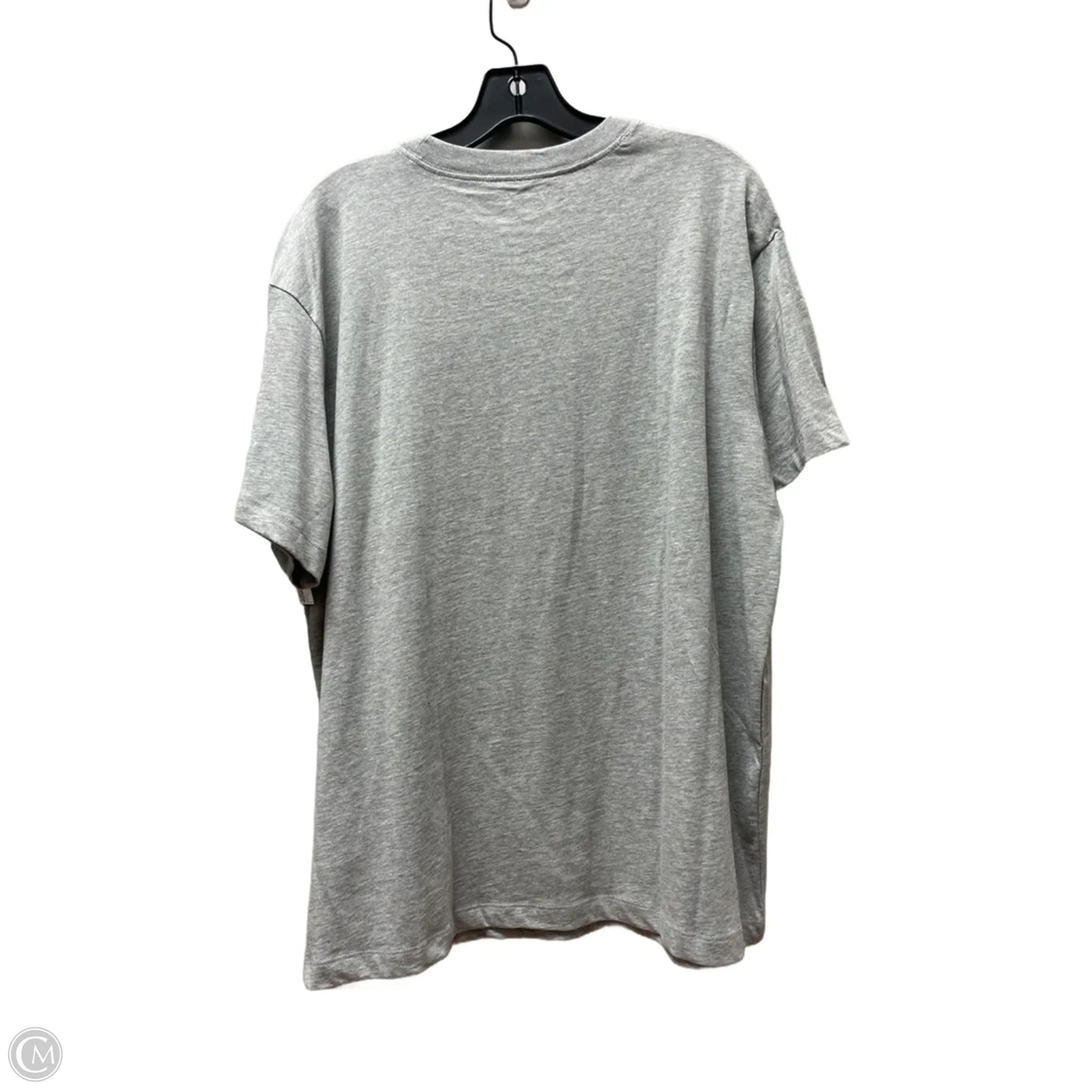 Athletic Top Short Sleeve By Nike Apparel In Grey, Size: L