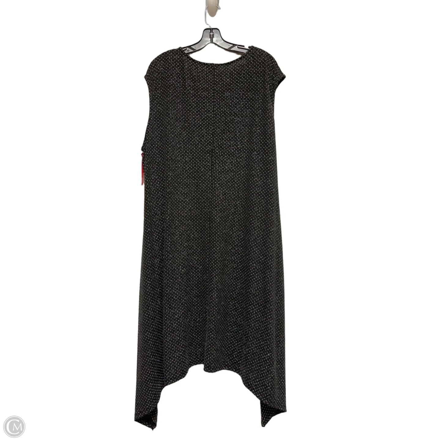 Dress Casual Midi By Ruby Rd In Black & Silver, Size: Xl