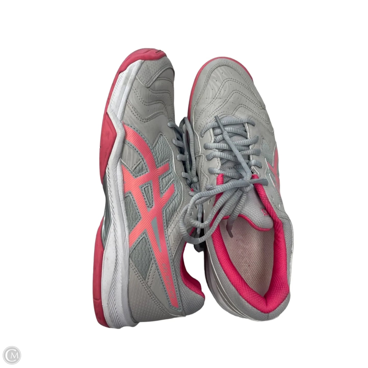 Shoes Athletic By Asics In Grey & Pink, Size: 9.5