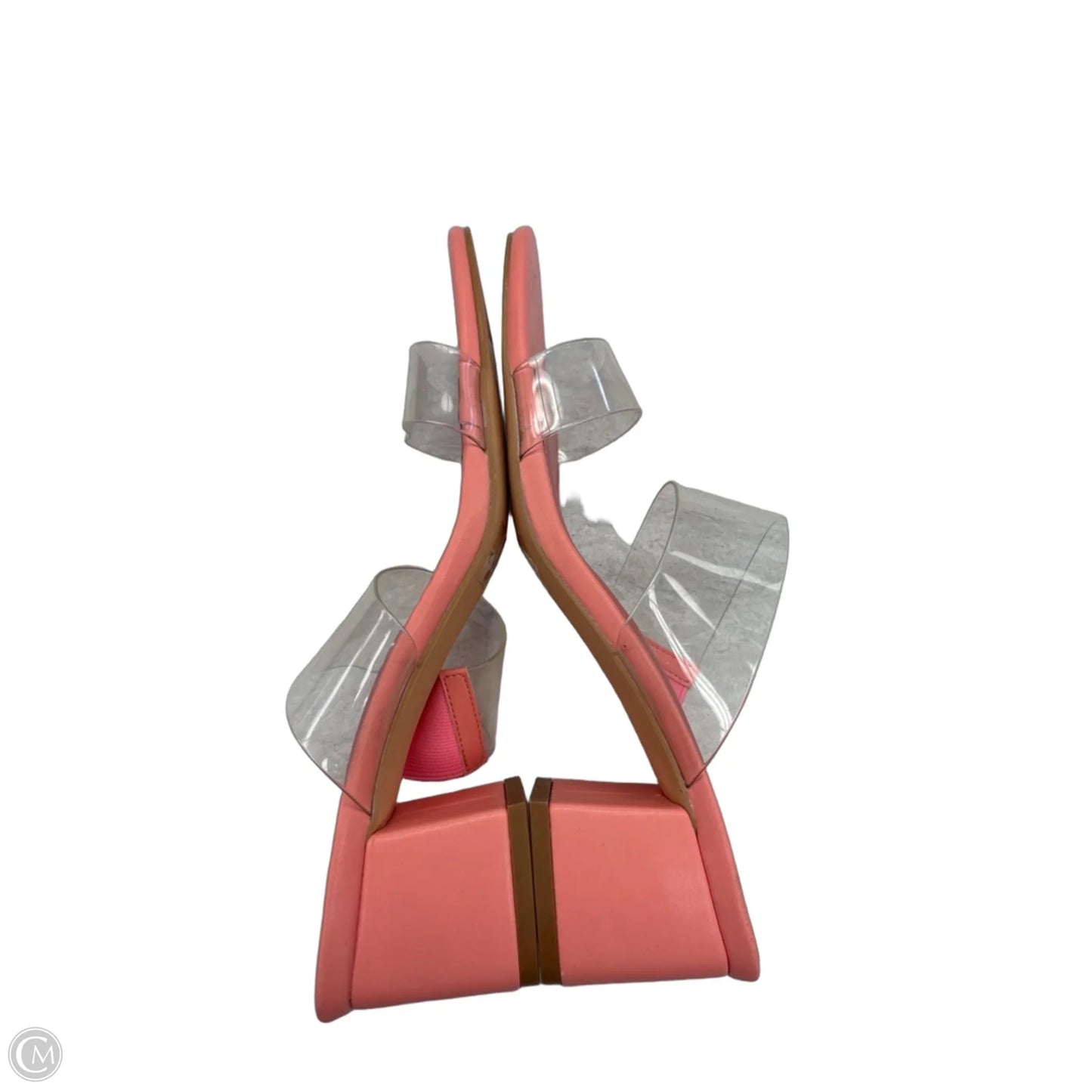 Sandals Heels Block By Clothes Mentor In Pink, Size: 8.5