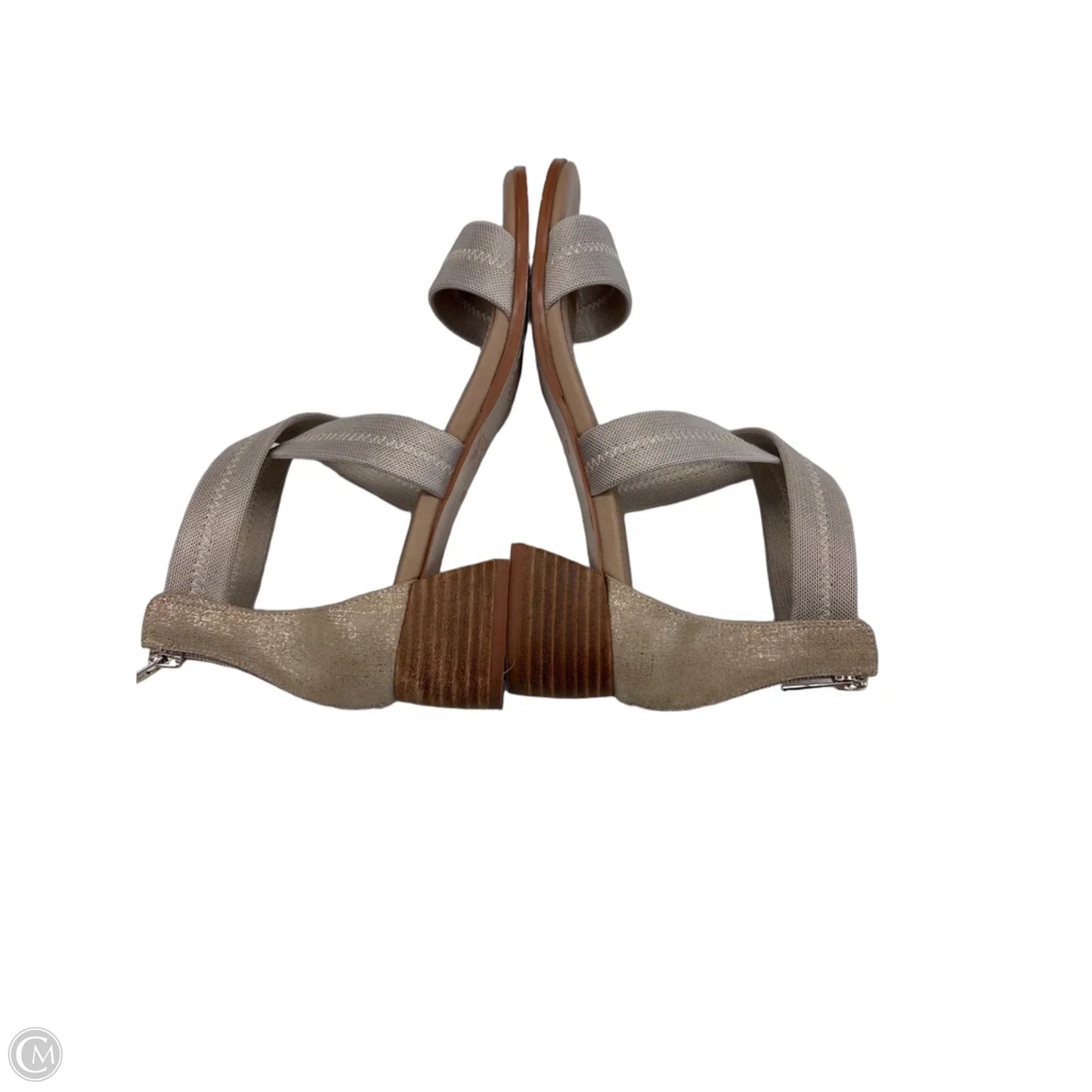 Sandals Heels Block By Donald Pliner In Tan, Size: 8