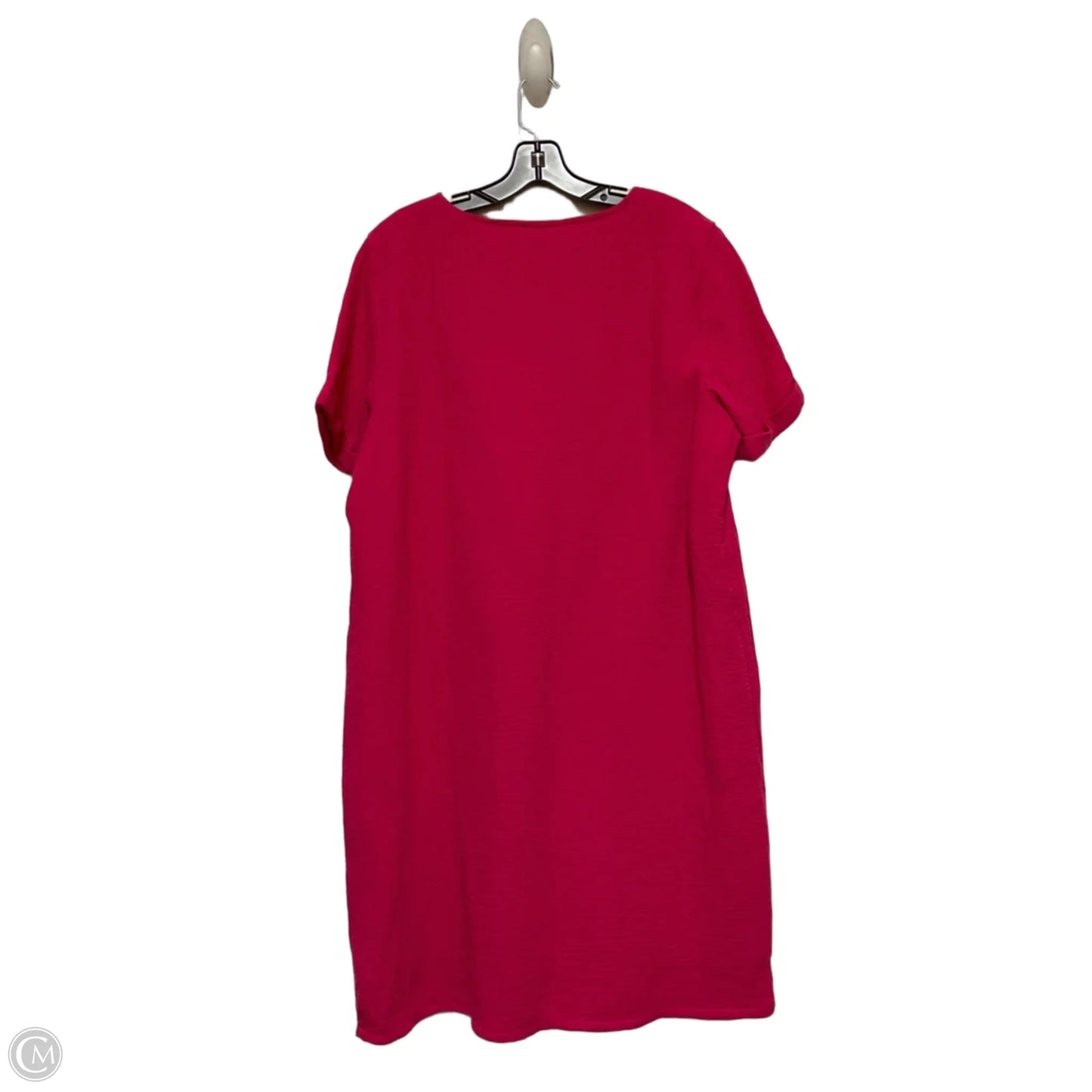 Dress Casual Midi By Chicos In Pink, Size: L
