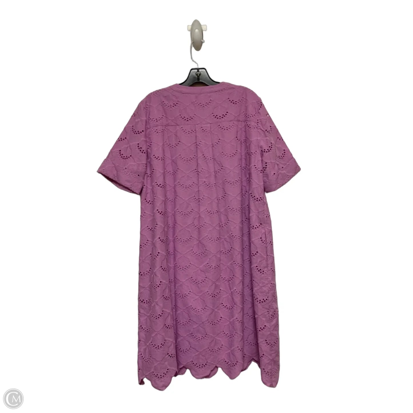 Dress Casual Midi By Chicos In Pink, Size: L
