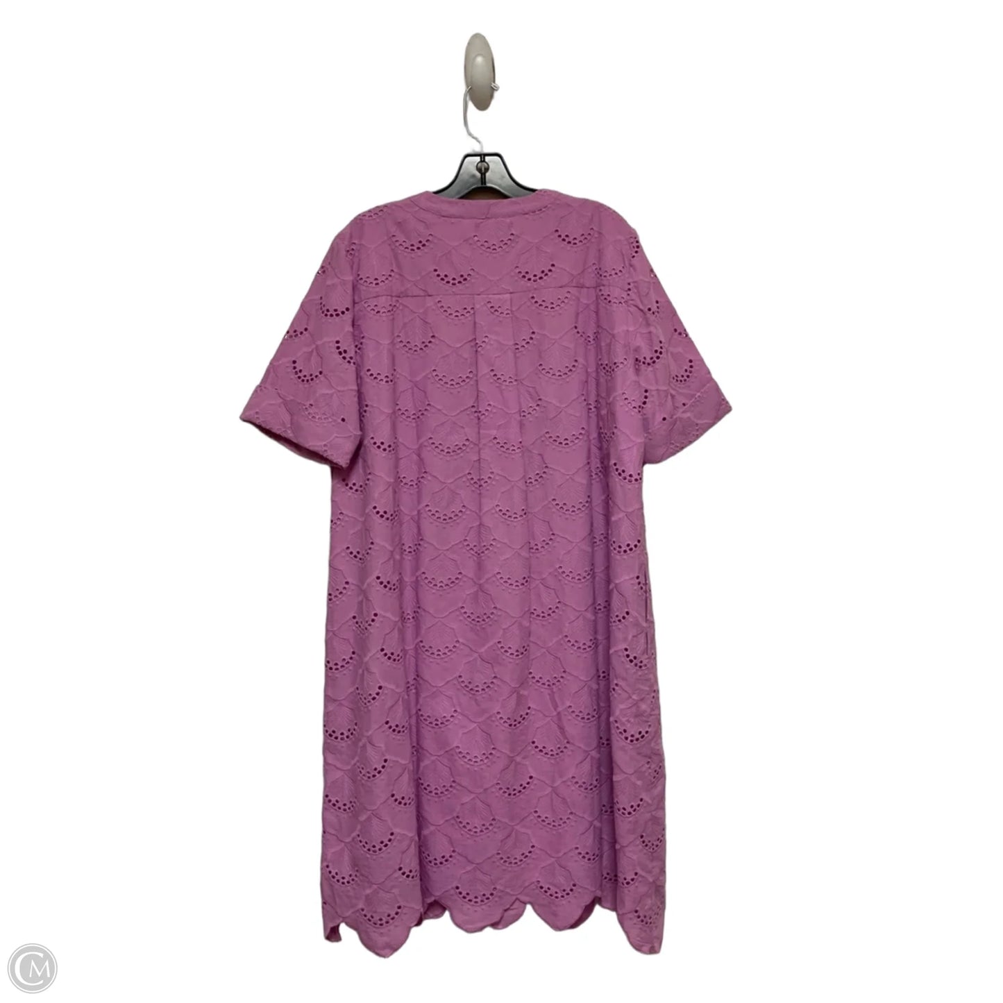 Dress Casual Midi By Chicos In Pink, Size: L