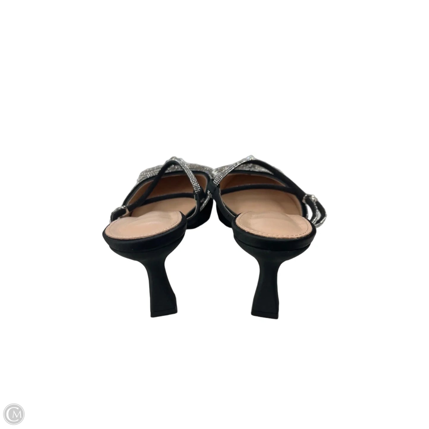 Shoes Heels Kitten By Clothes Mentor In Black & Tan, Size: 9.5