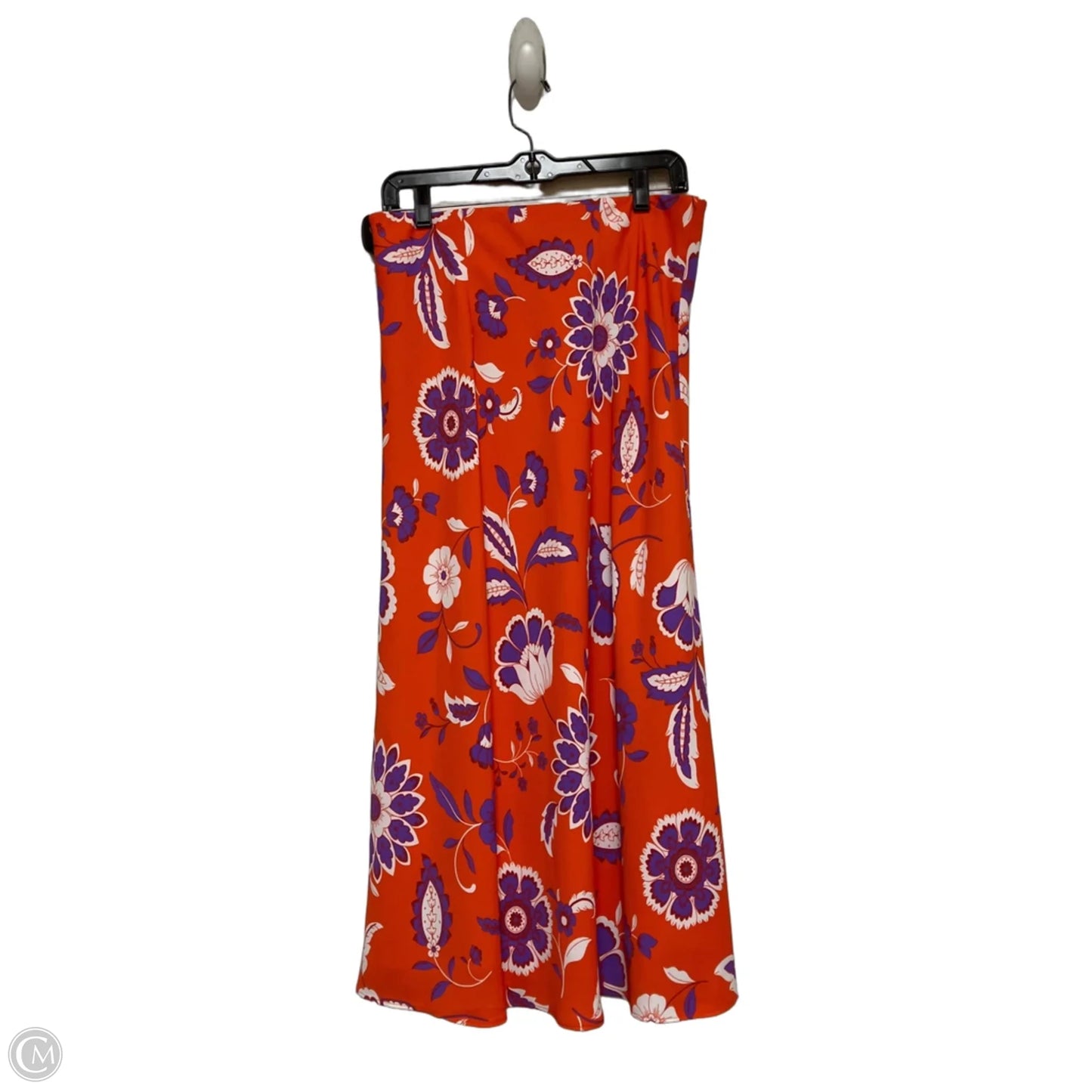 Skirt Maxi By Ann Taylor In Orange & Purple, Size: 8