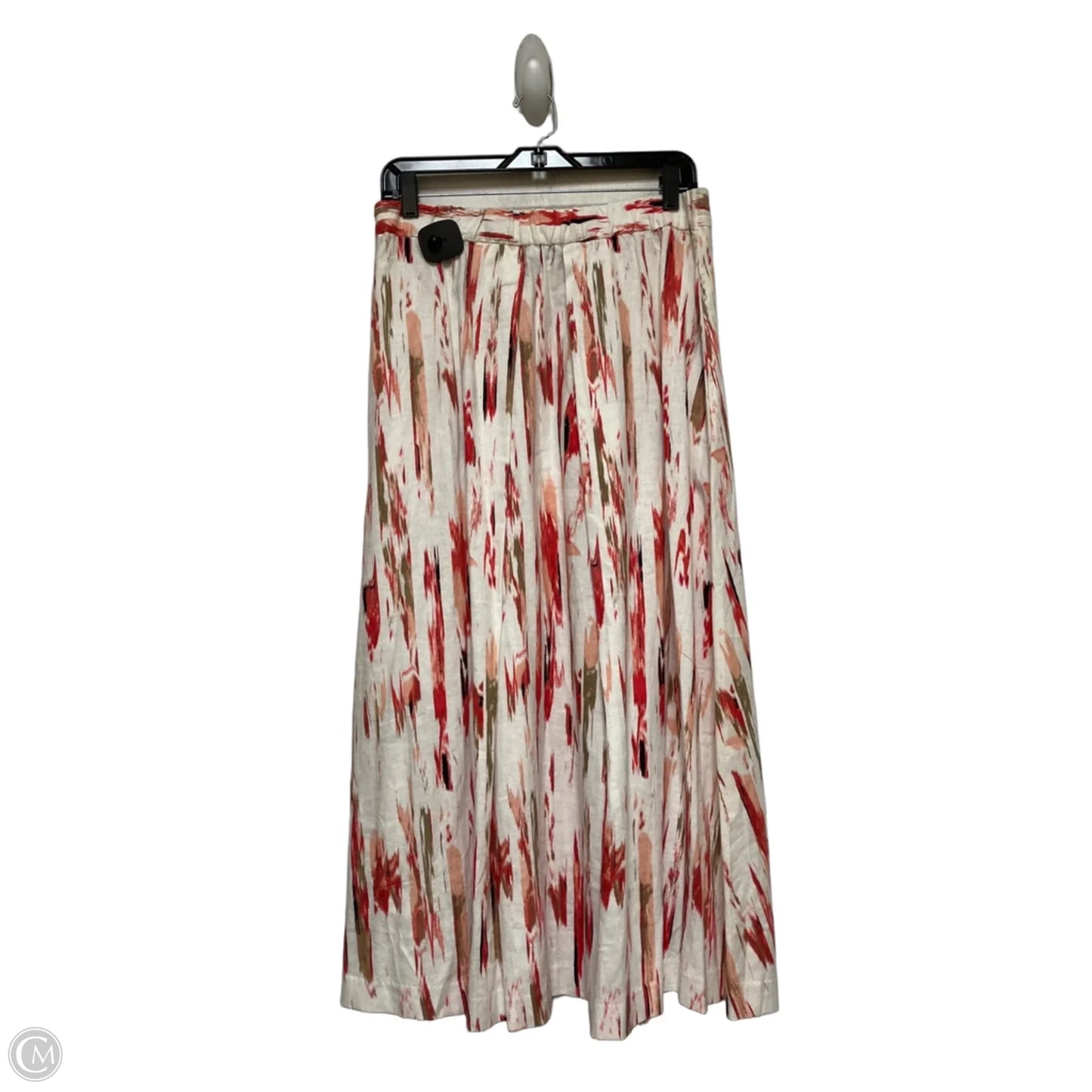 Skirt Maxi By Dkny In Cream & Red, Size: M