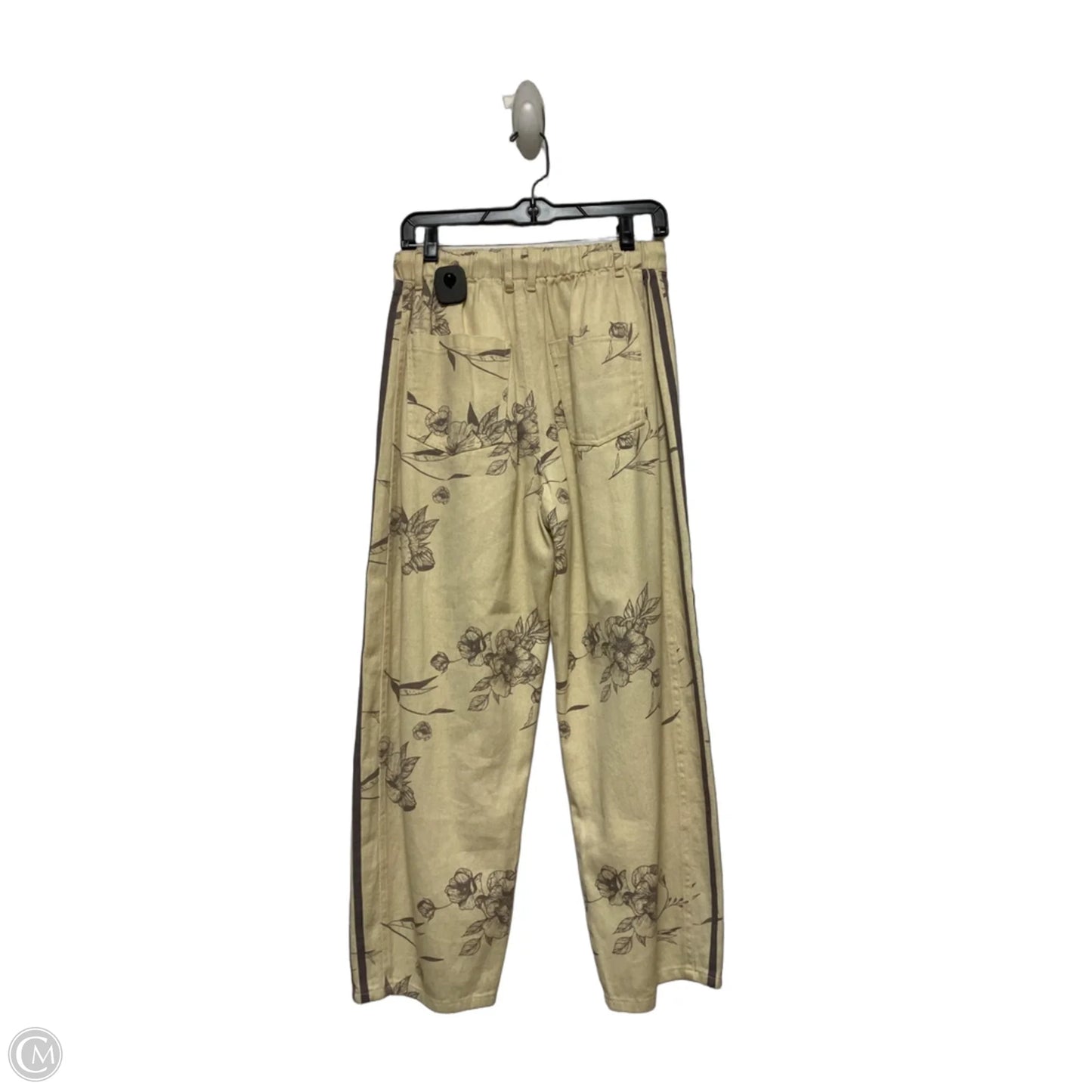 Jeans Wide Leg By Oddi In Cream & Grey, Size: 4