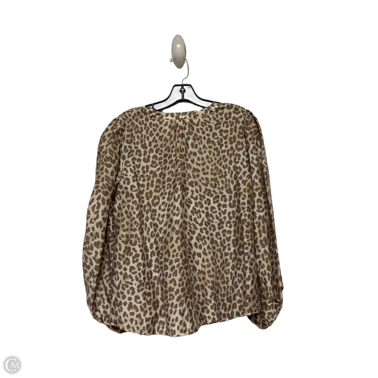 Top Long Sleeve By Ana In Animal Print, Size: L