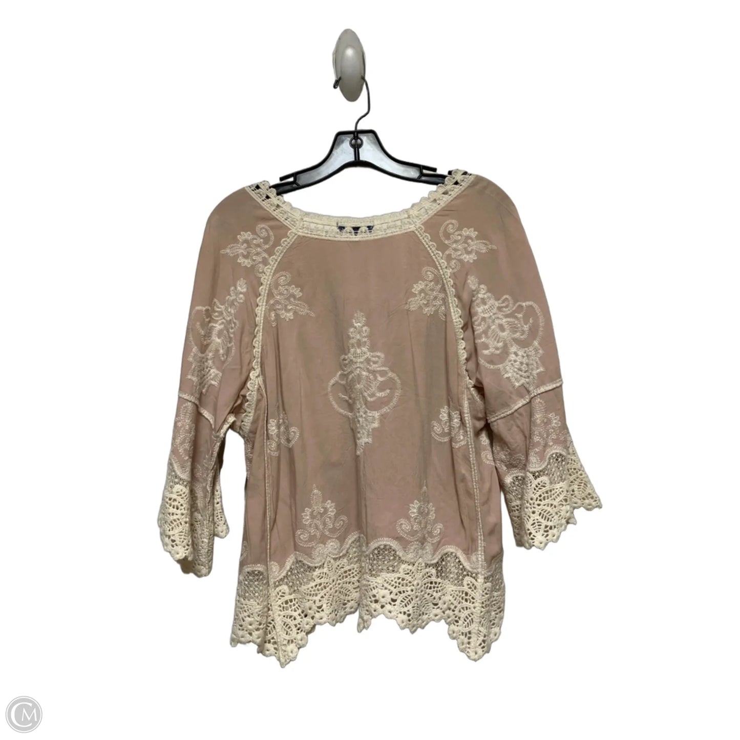 Top Short Sleeve By Democracy In Pink, Size: S
