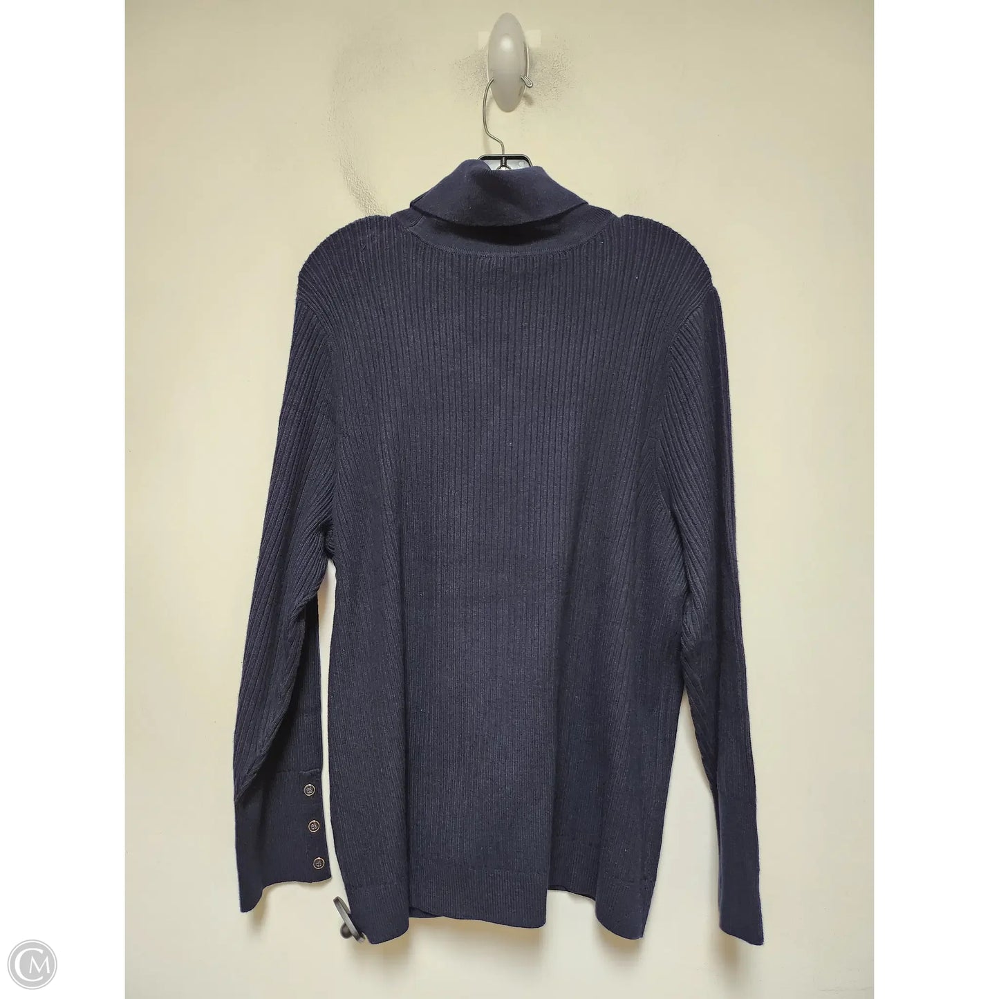 Sweater By Talbots In Navy, Size: 3x