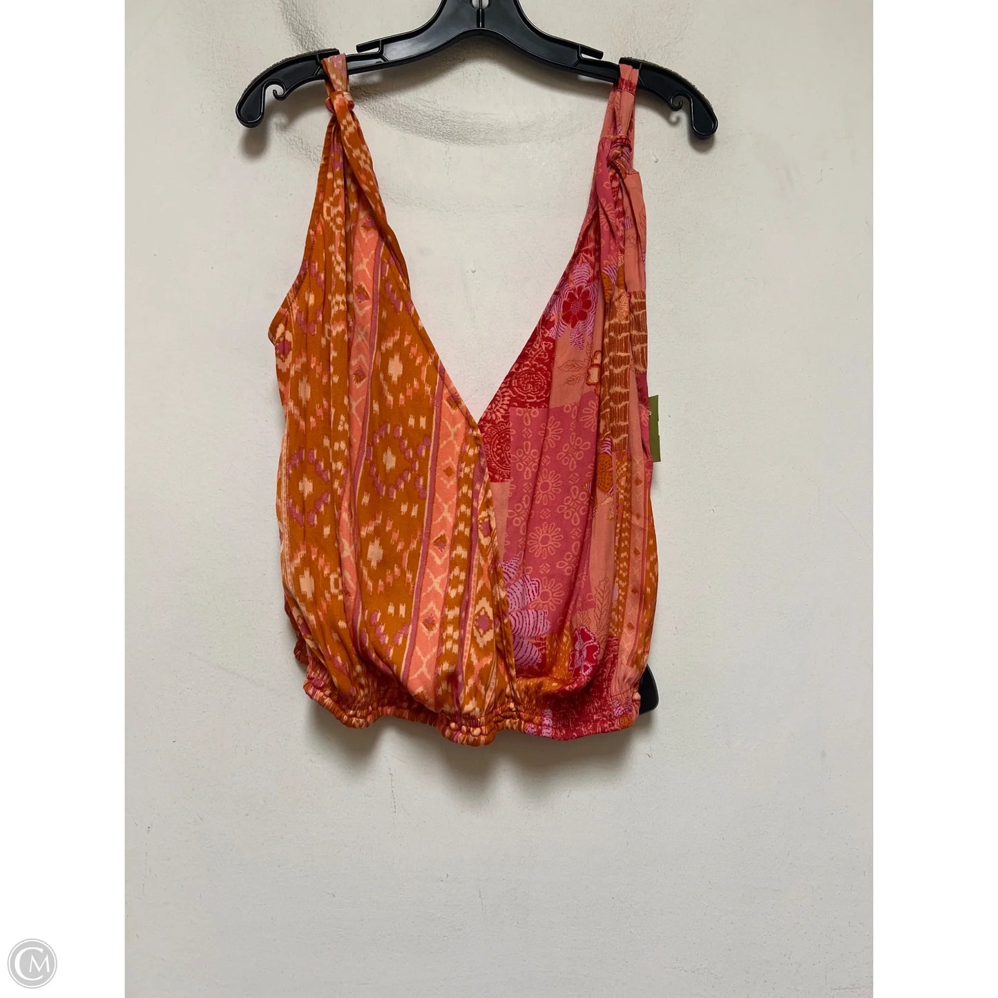 Tank Top By Free People In Orange & Pink, Size: L