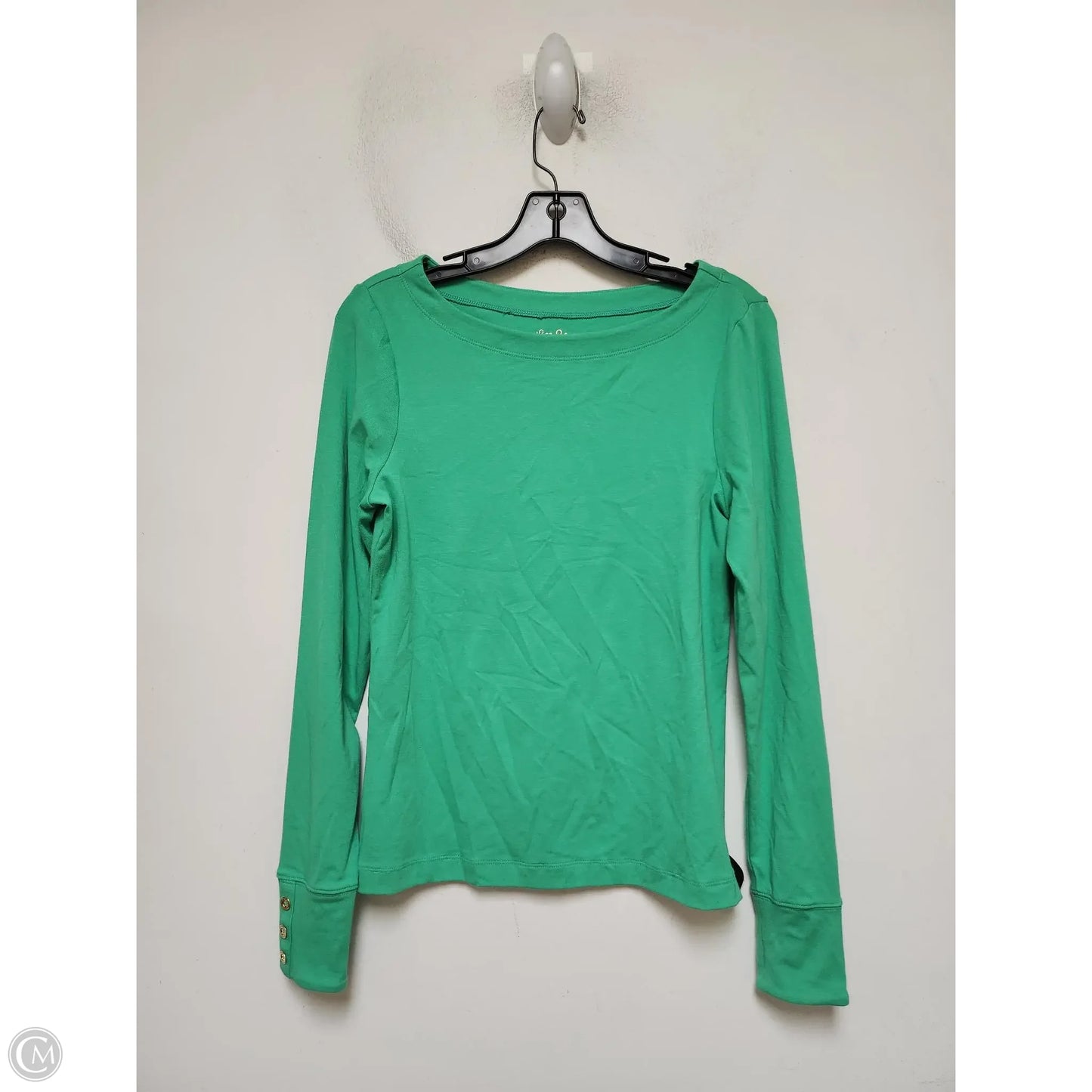 Top Long Sleeve Designer By Lilly Pulitzer In Green, Size: M