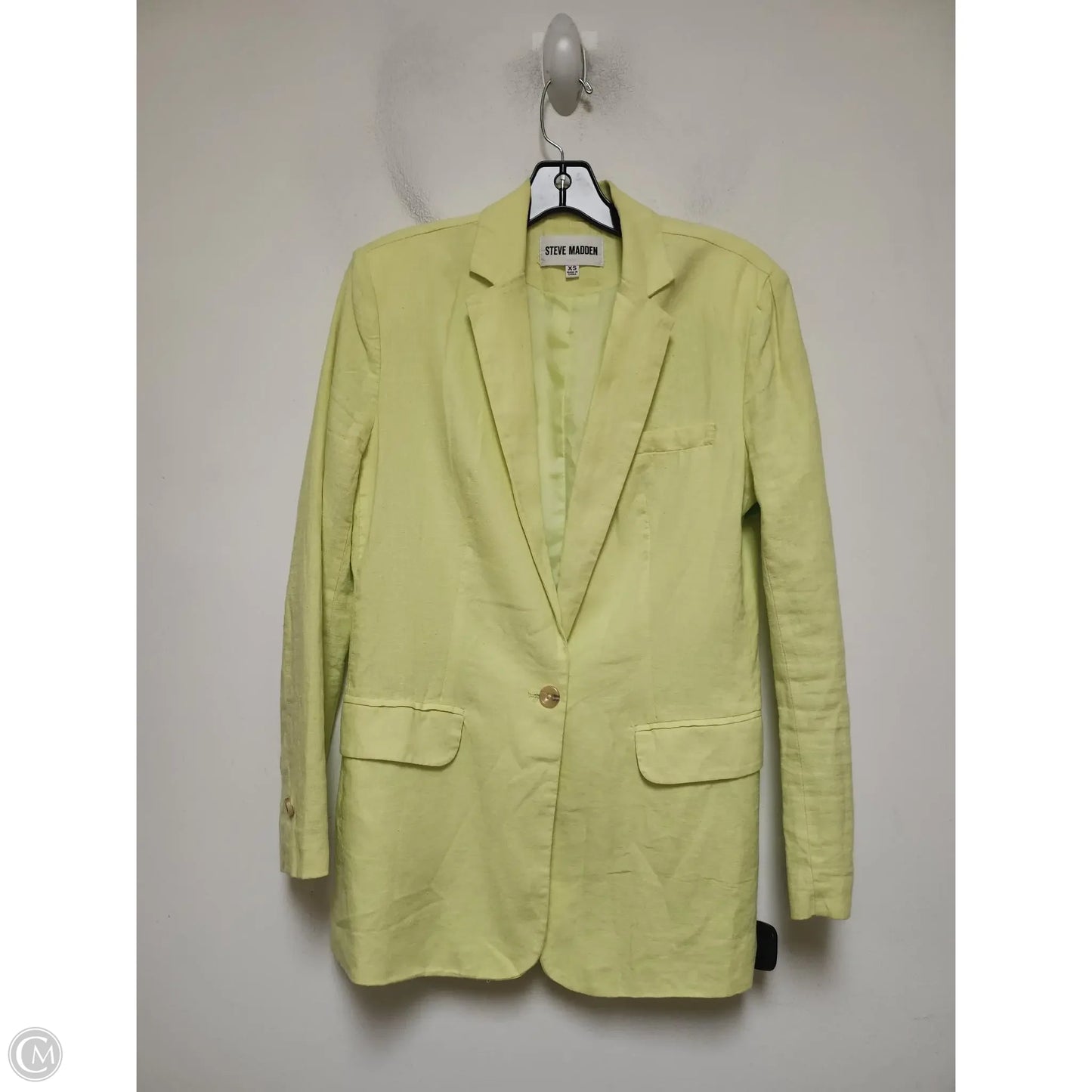 Blazer By Steve Madden In Yellow, Size: Xs