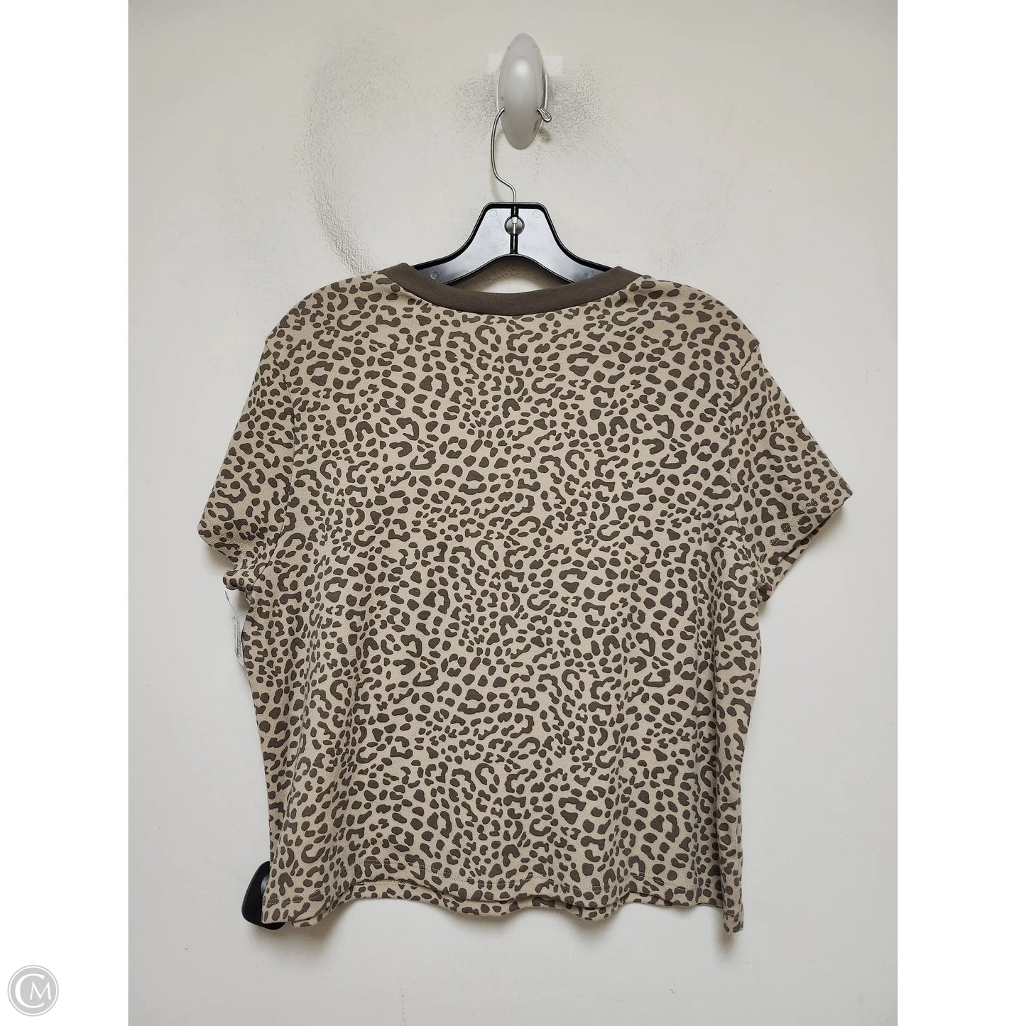 Top Short Sleeve Basic By Clothes Mentor In Animal Print, Size: Xxl
