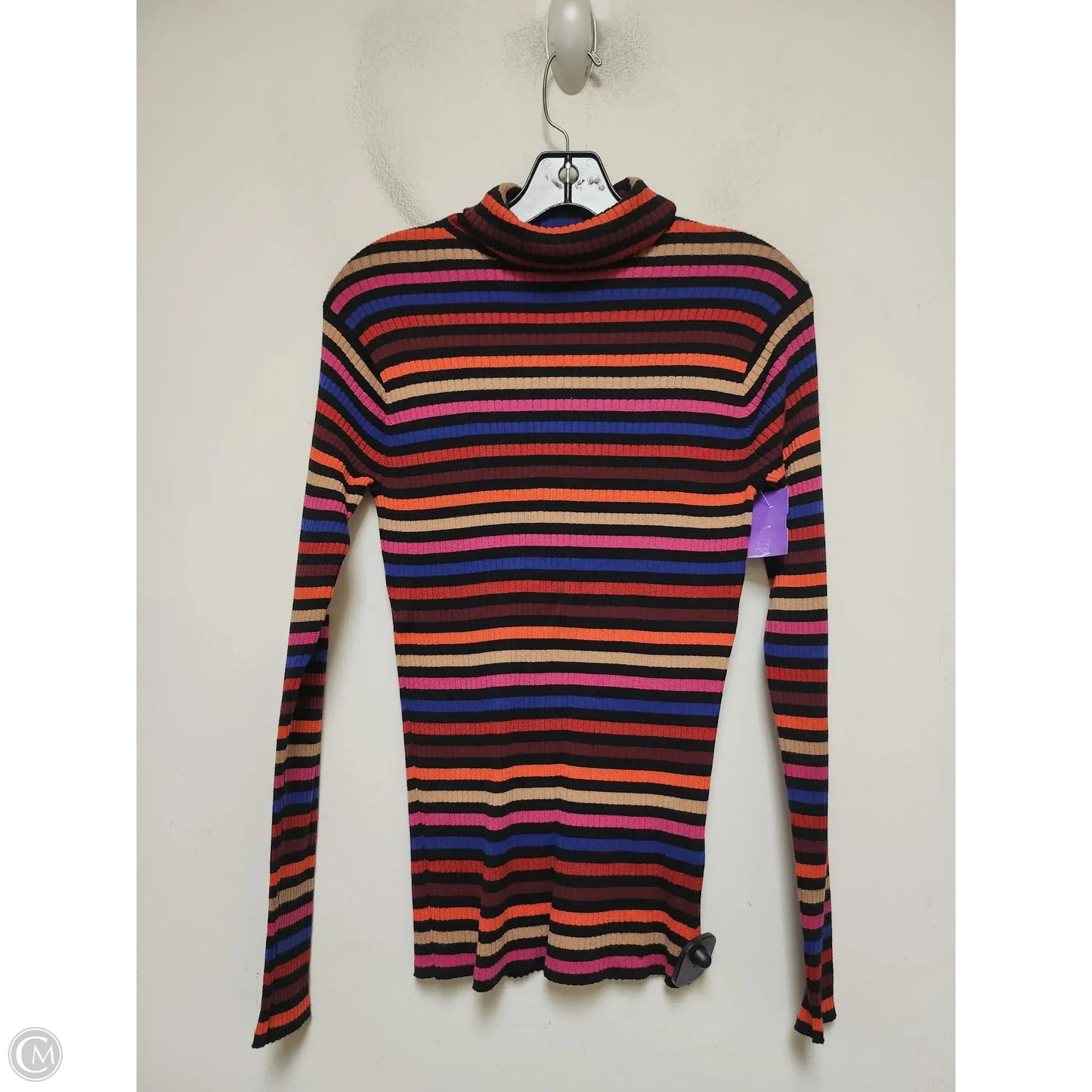 Top Long Sleeve By Trina Turk In Striped Pattern, Size: M