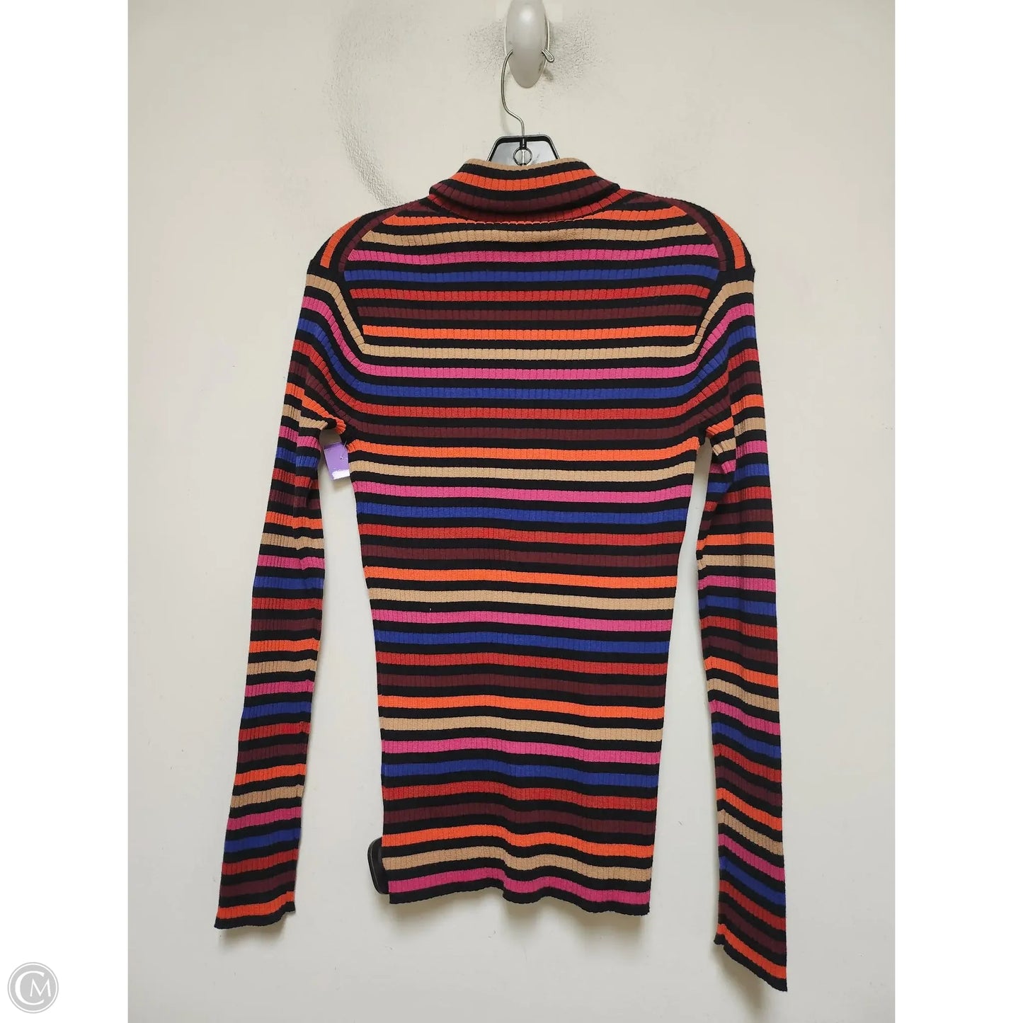 Top Long Sleeve By Trina Turk In Striped Pattern, Size: M