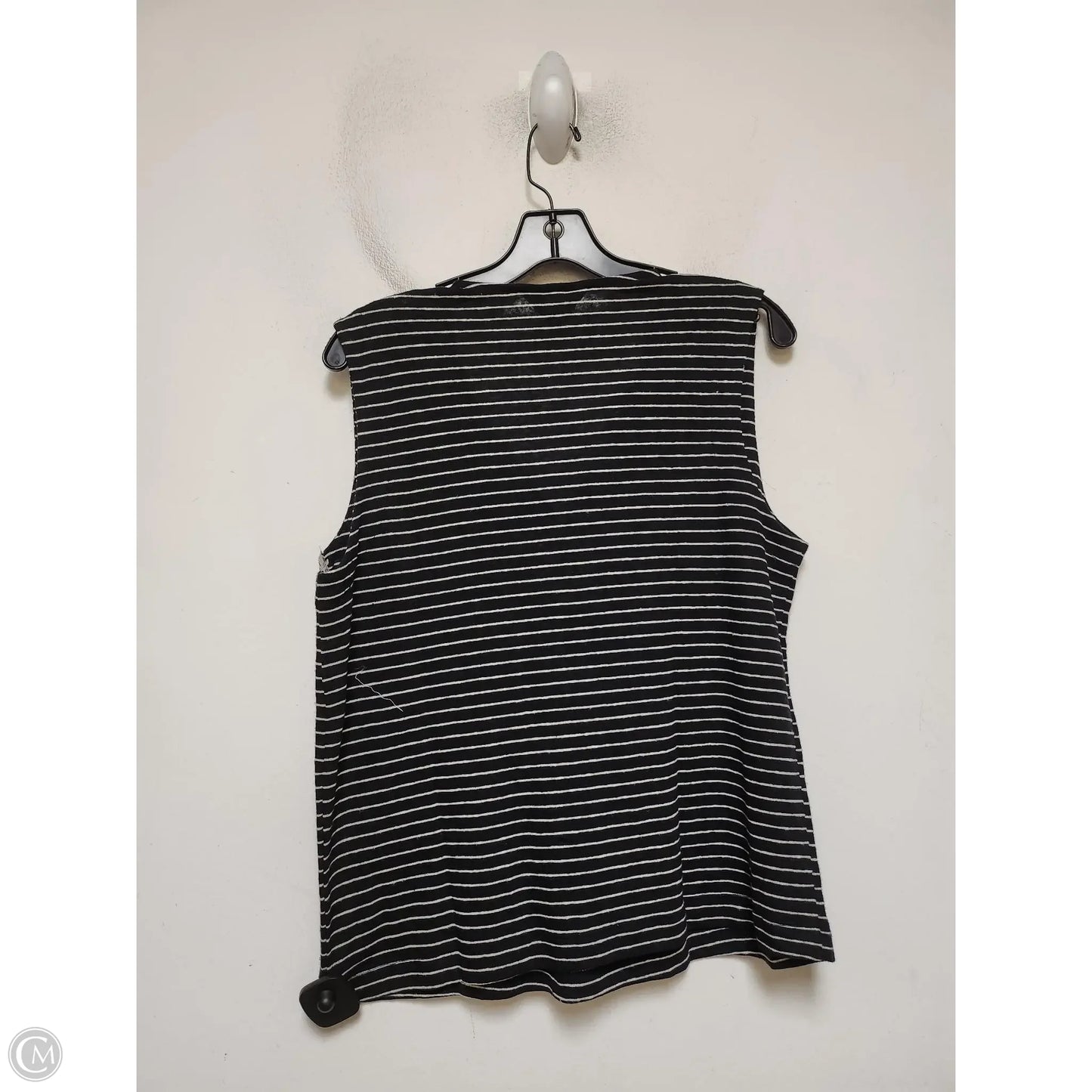 Top Sleeveless By Banana Republic In Striped Pattern, Size: M