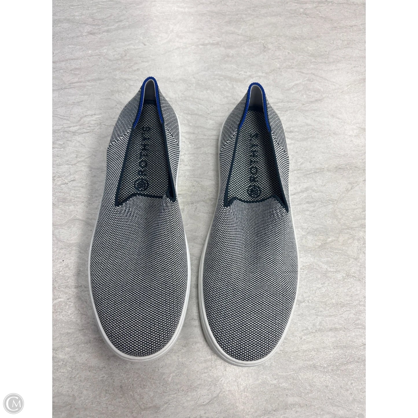 Shoes Flats By Rothys In Blue & White, Size: 9