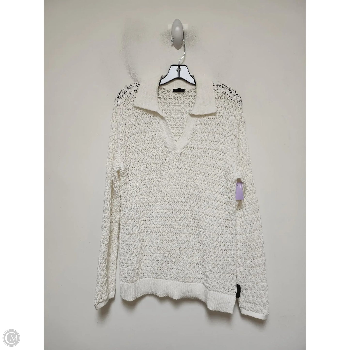 Sweater By Talbots In White, Size: S