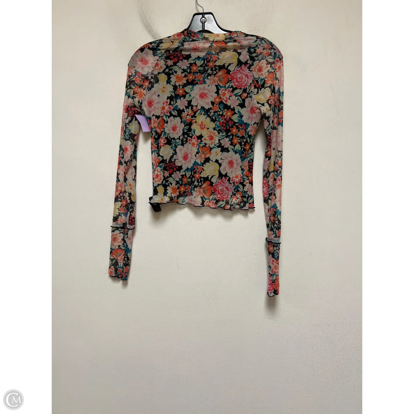 Top Long Sleeve Basic By Promesa In Floral Print, Size: S