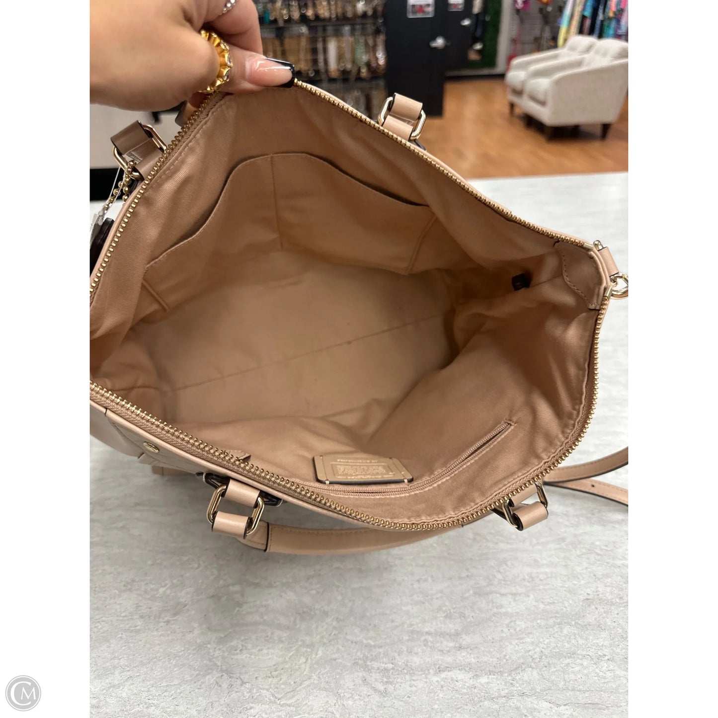 Handbag Designer By Coach, Size: Medium