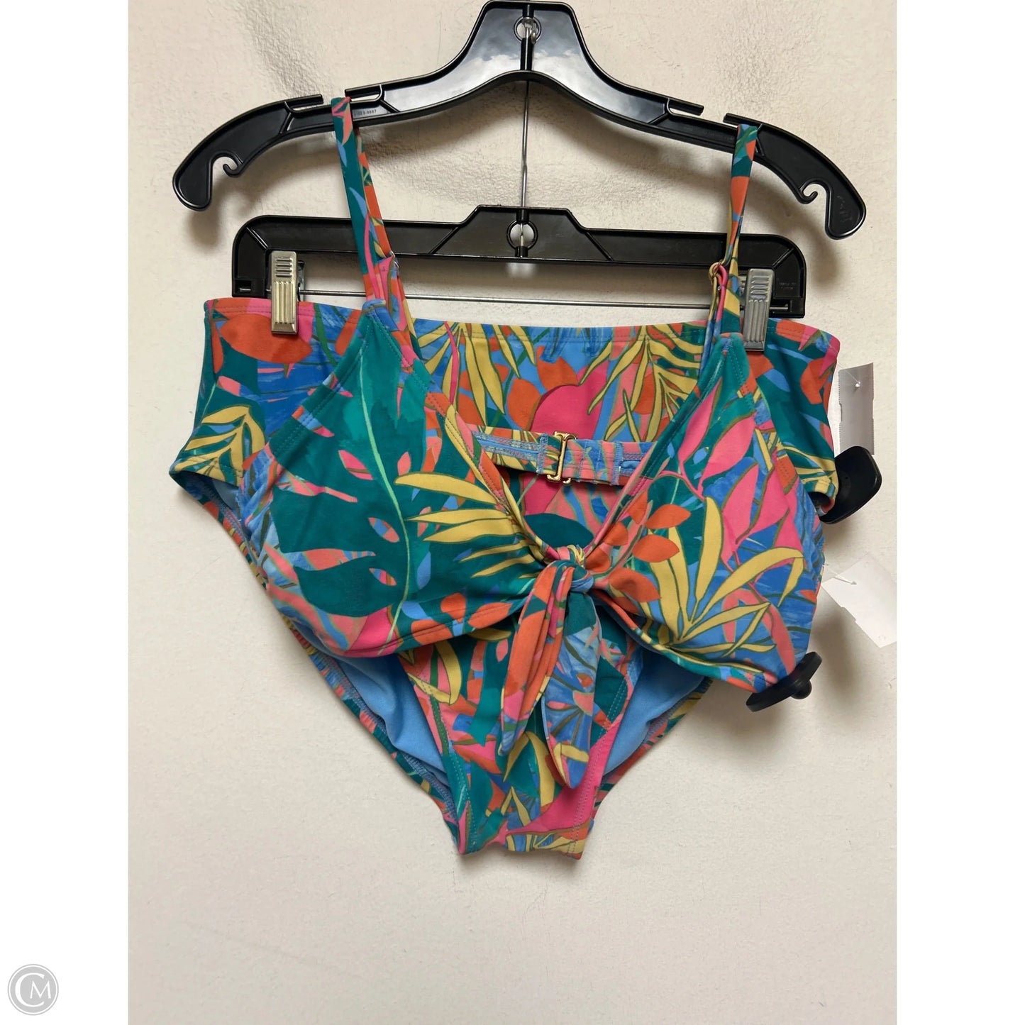 Sweater 2pc By Kona Sol In Tropical Print, Size: Xl