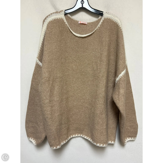 Sweater By Clothes Mentor In Tan, Size: Xl
