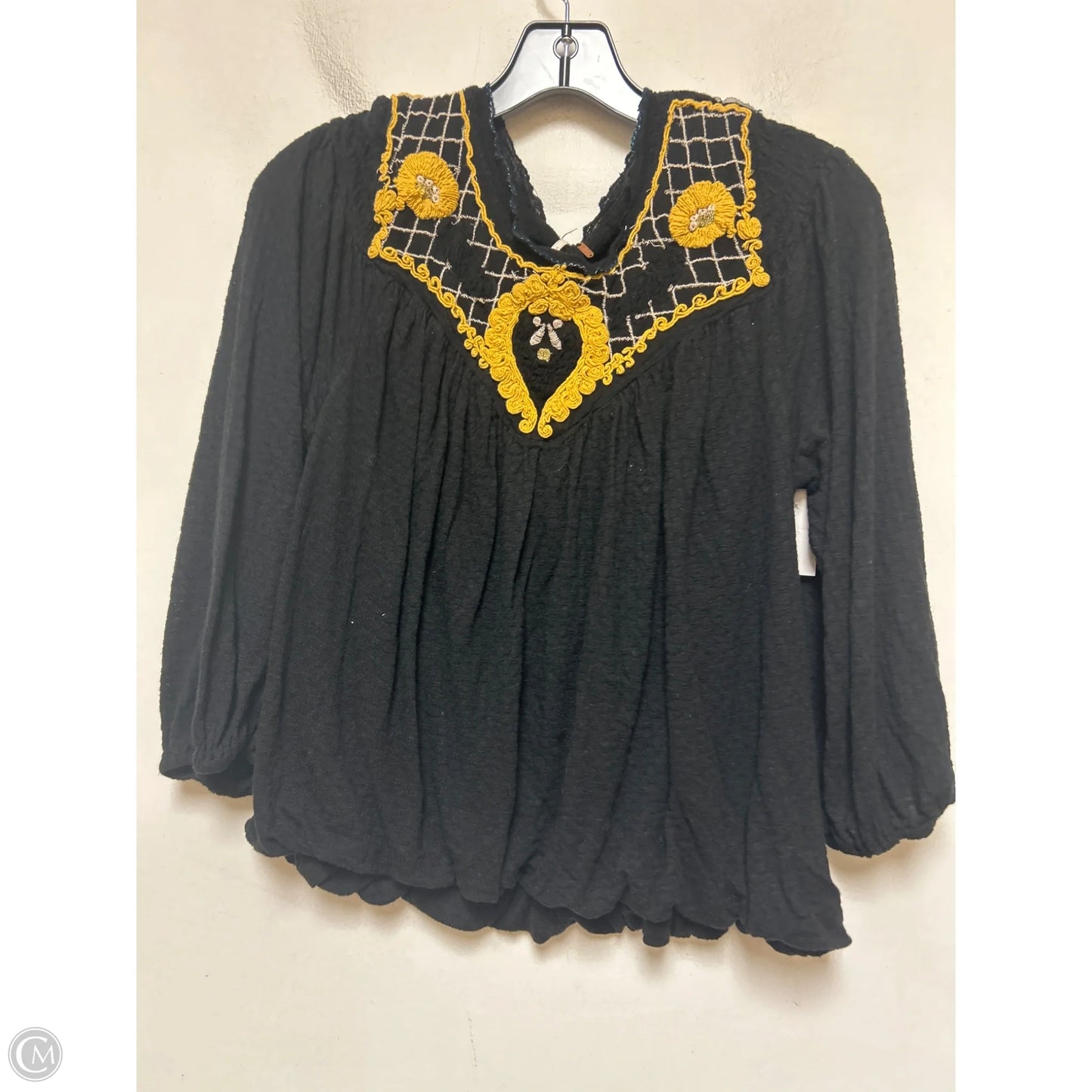 Top Long Sleeve By Free People In Black, Size: Xs