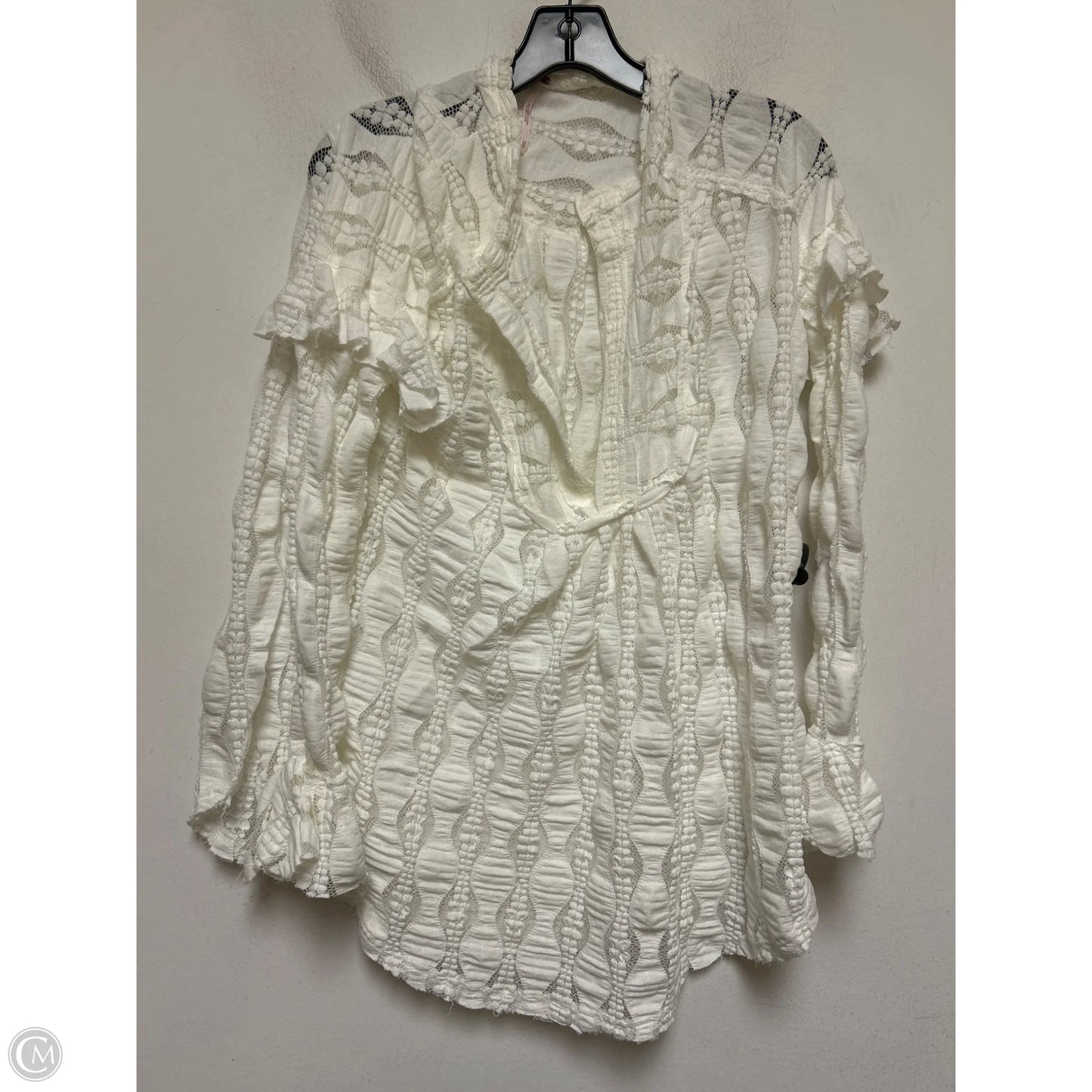 Top Long Sleeve By Free People In White, Size: Xs