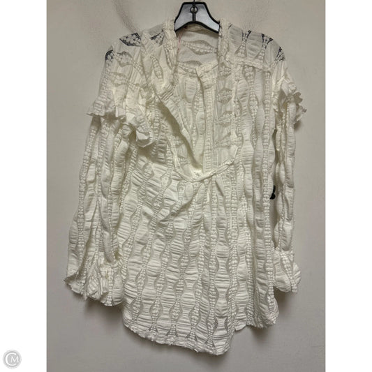 Top Long Sleeve By Free People In White, Size: Xs