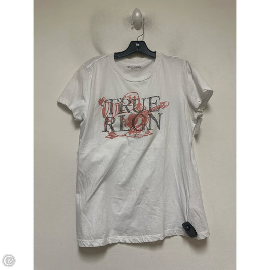 Top Short Sleeve Basic By True Religion In White, Size: 2x
