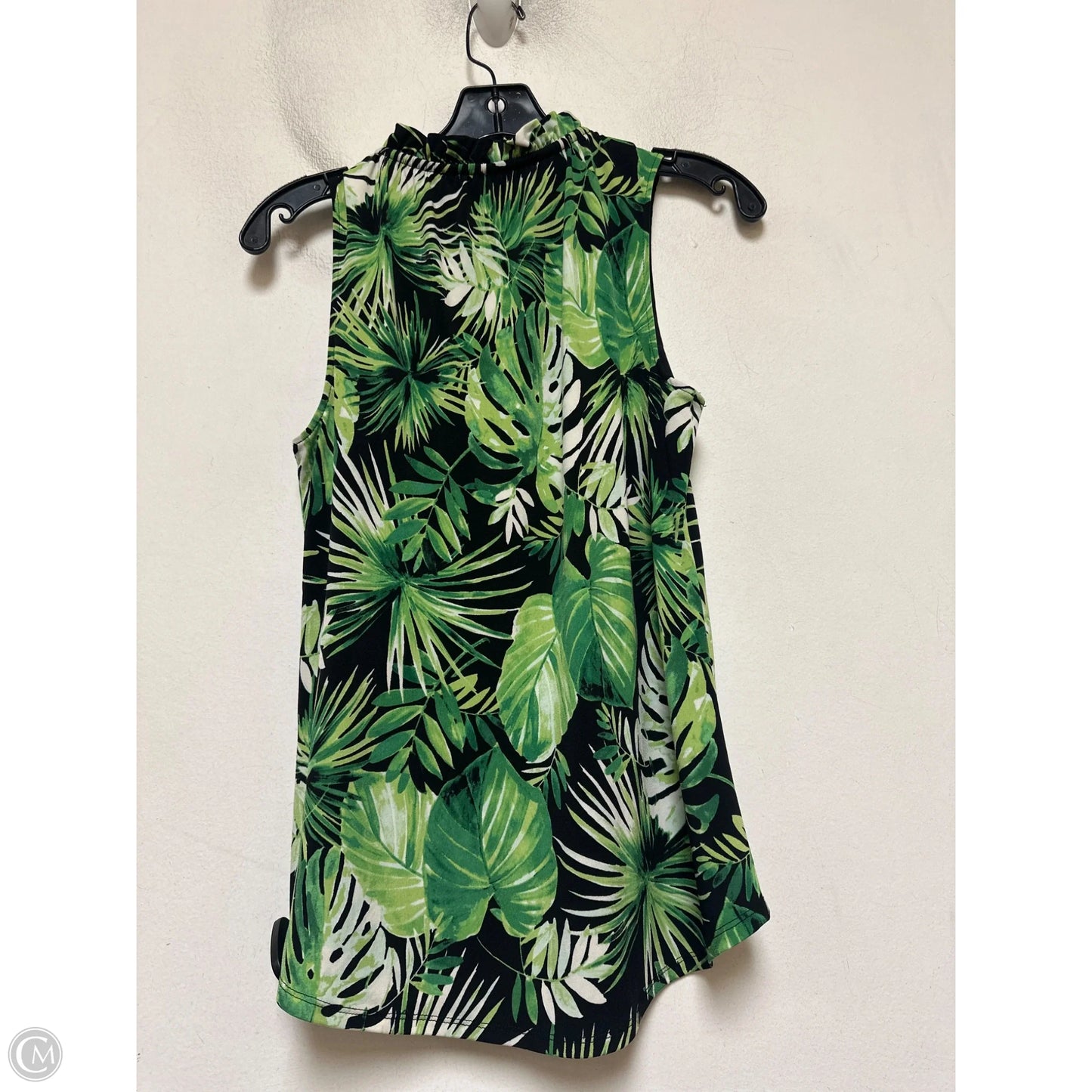 Top Sleeveless By White House Black Market In Black & Green, Size: Xs