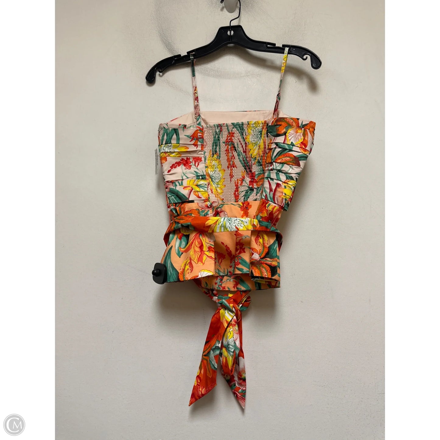 Top Sleeveless By White House Black Market In Floral Print, Size: Xs