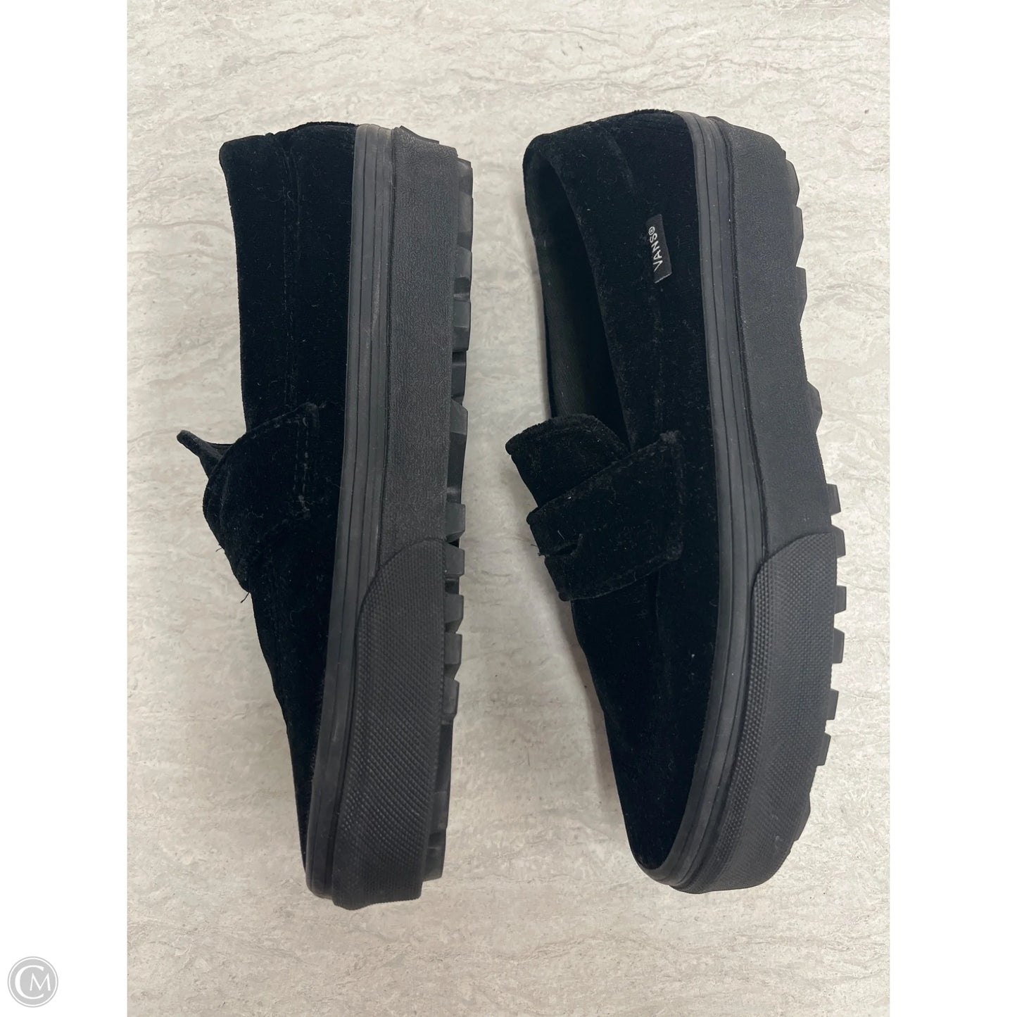 Shoes Flats By Vans In Black, Size: 6.5
