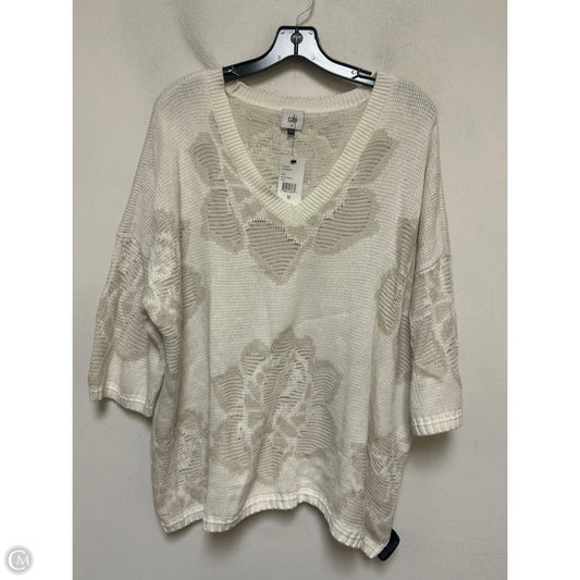 Sweater By Cabi In Cream, Size: M