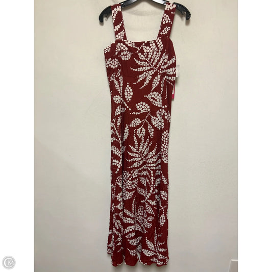 Dress Casual Maxi By Vince Camuto In Red & White, Size: S