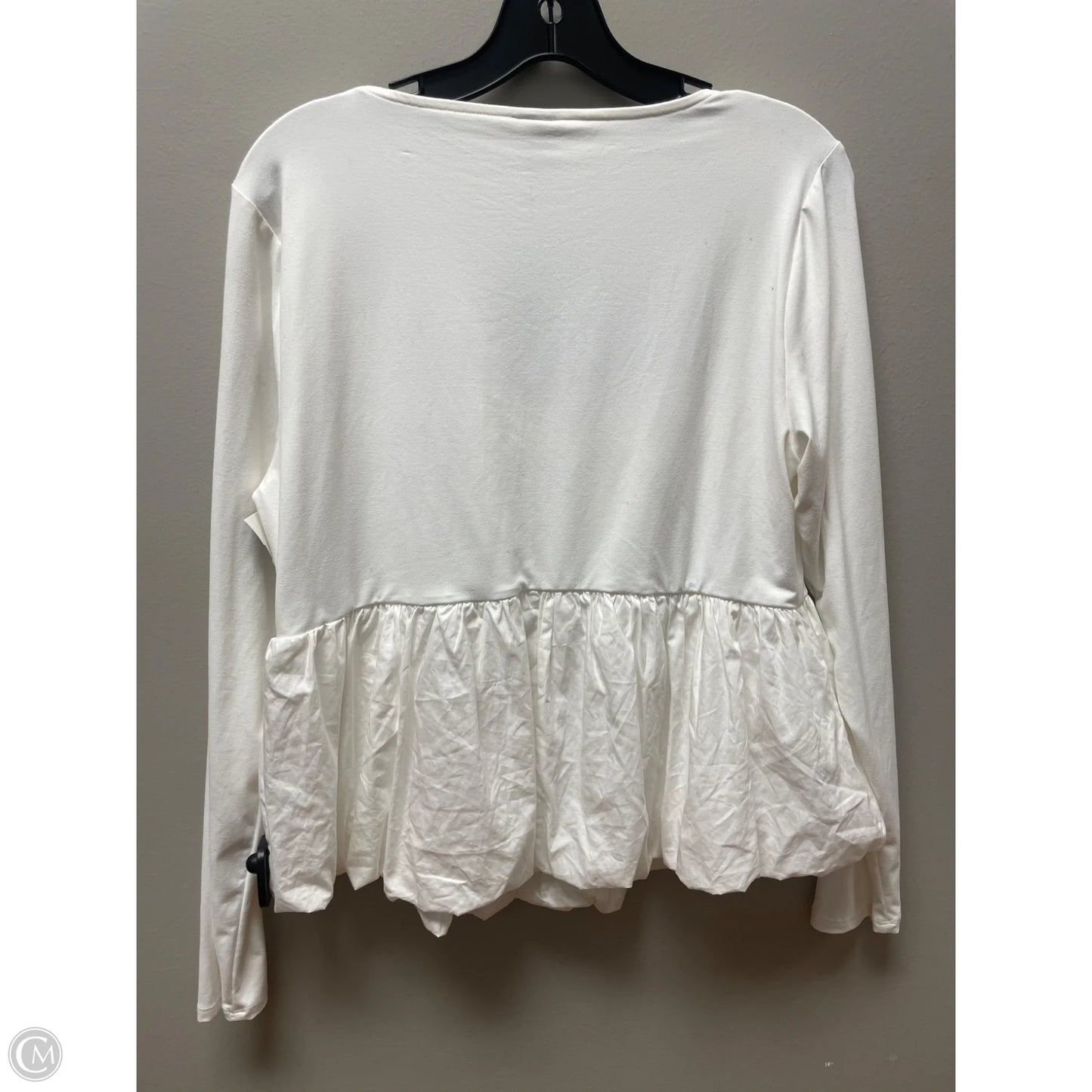 Top Long Sleeve By Wild Fable In White, Size: Xxl