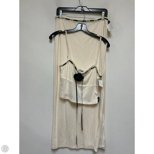 Skirt Set 2pc By Fashion Nova In Black & Cream, Size: 8