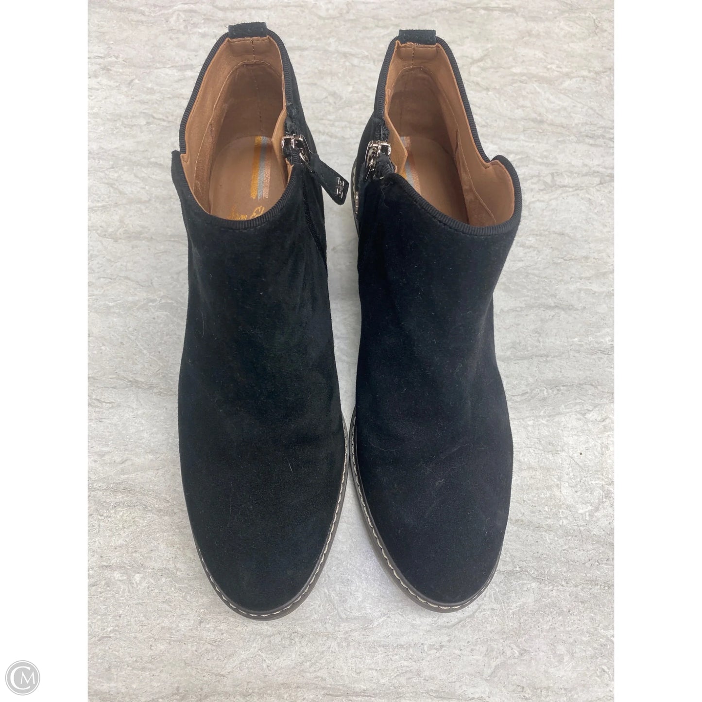 Boots Ankle Flats By Sam Edelman In Black, Size: 6.5