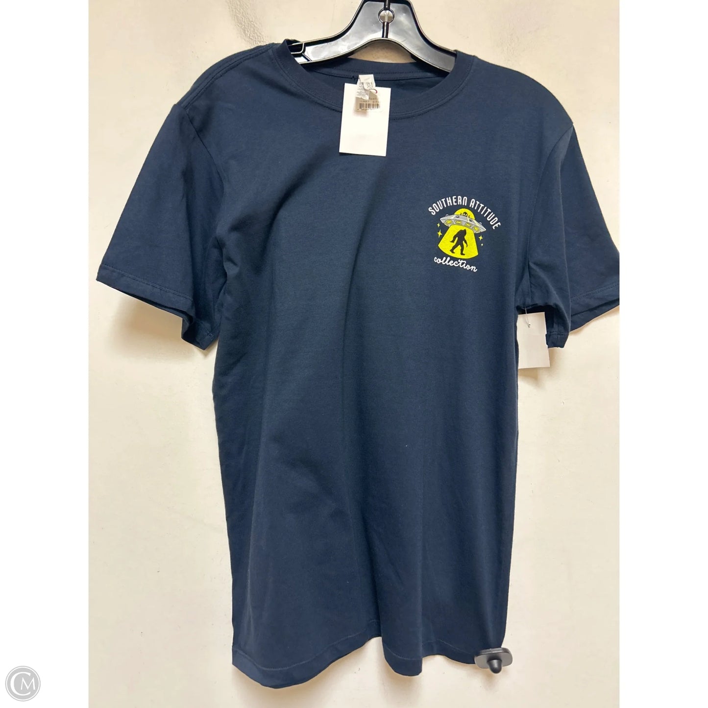 Top Short Sleeve Basic By Clothes Mentor In Navy, Size: S