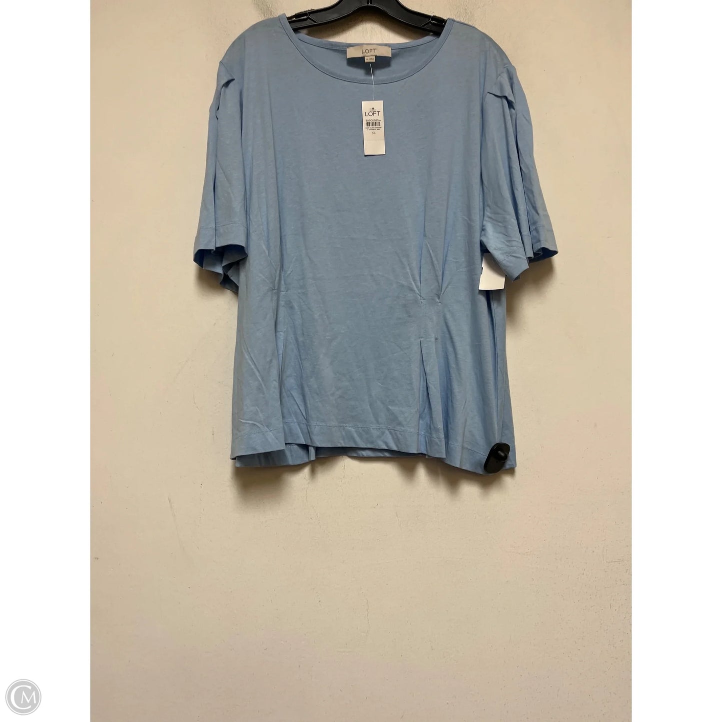 Top Short Sleeve Basic By Loft In Blue, Size: Xl