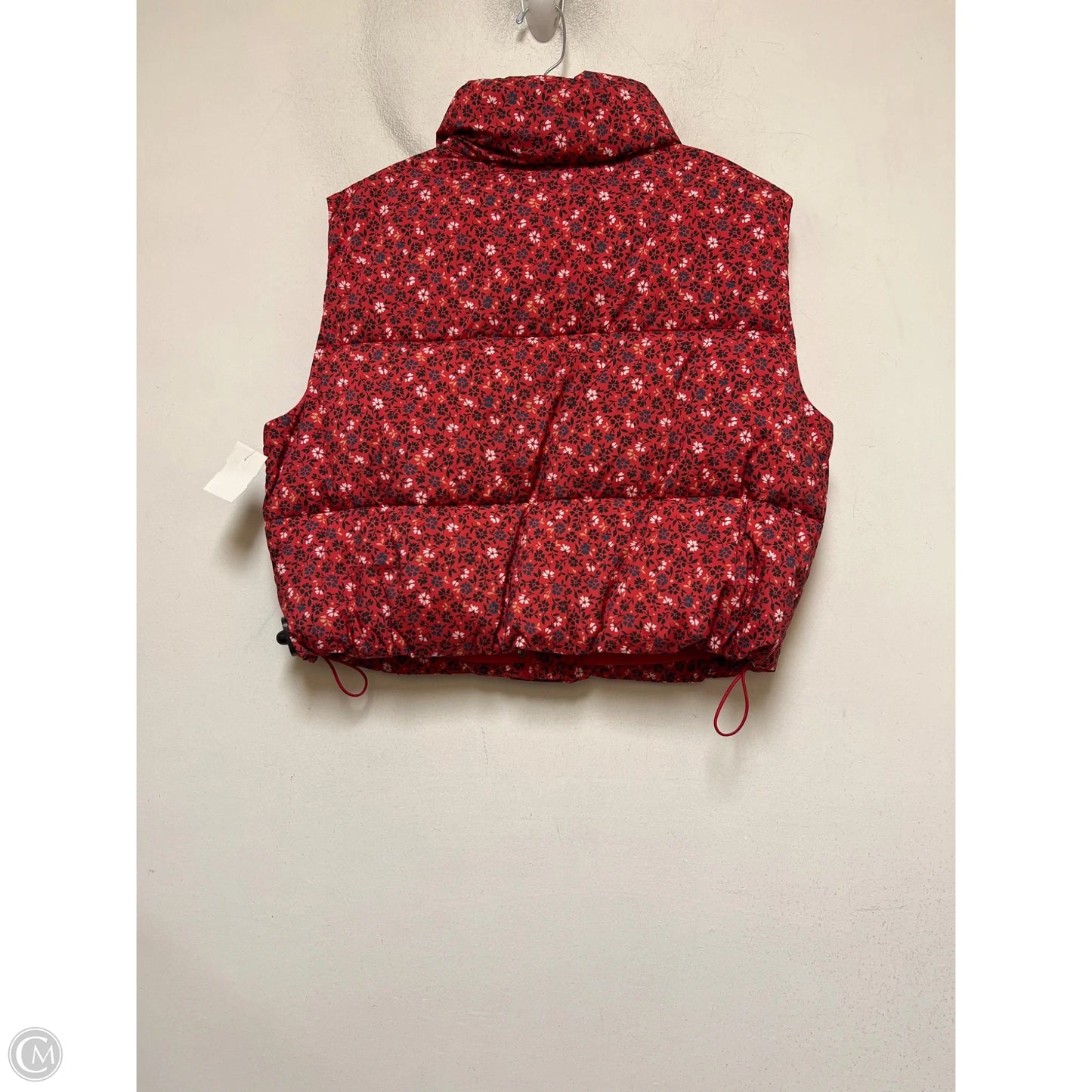 Vest Puffer & Quilted By Loft In Floral Print, Size: L