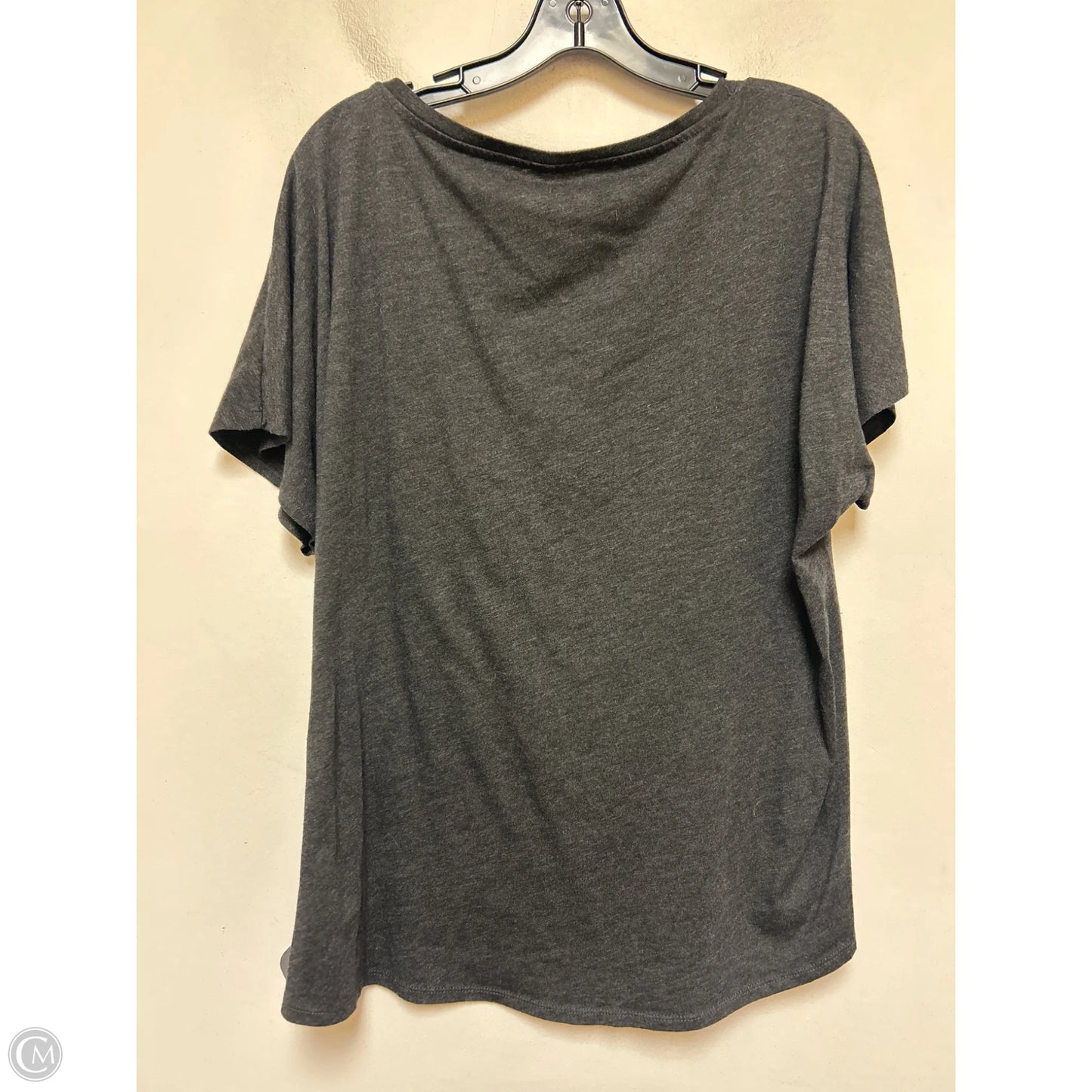 Top Short Sleeve Basic By Disney Store In Grey, Size: 3x