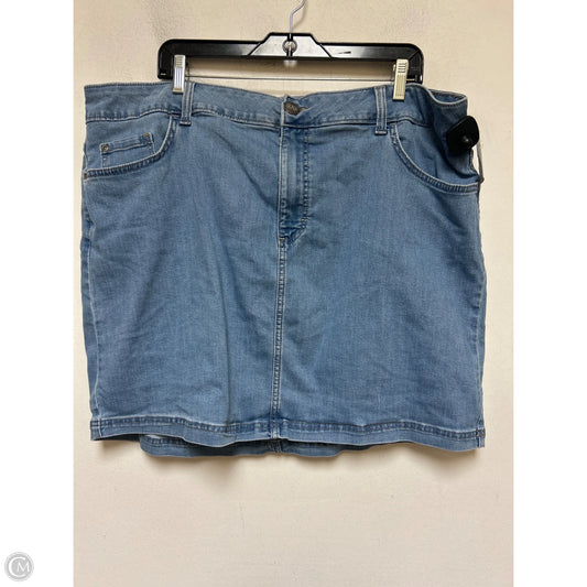Skort By Lee In Blue Denim, Size: 20