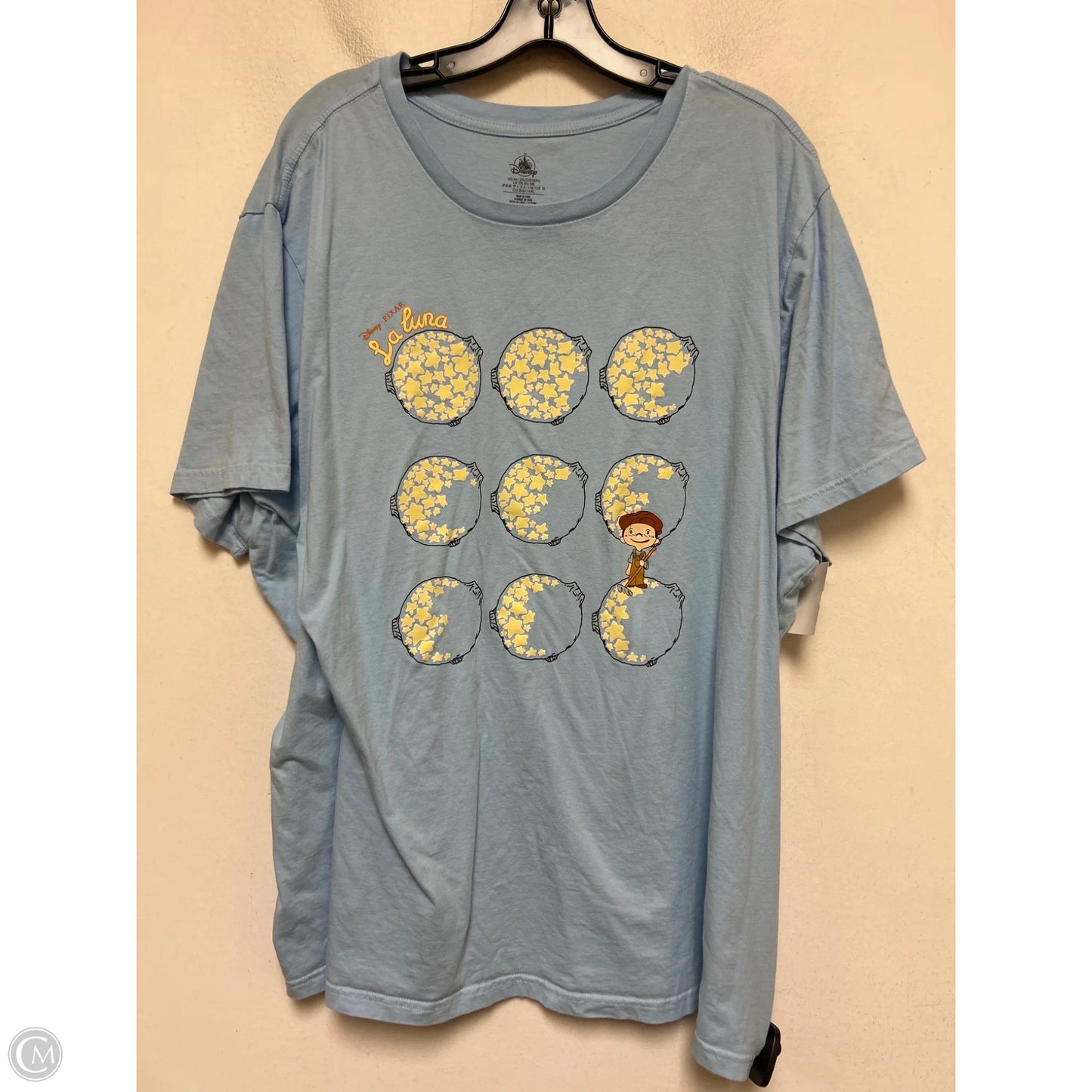 Top Short Sleeve Basic By Disney Store In Blue, Size: 3x