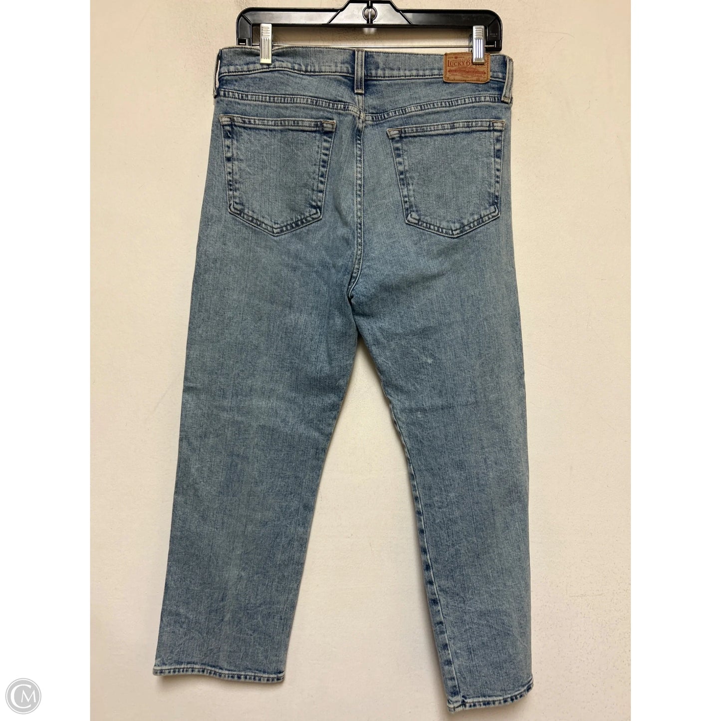 Jeans Straight By Lucky Brand In Blue Denim, Size: 8