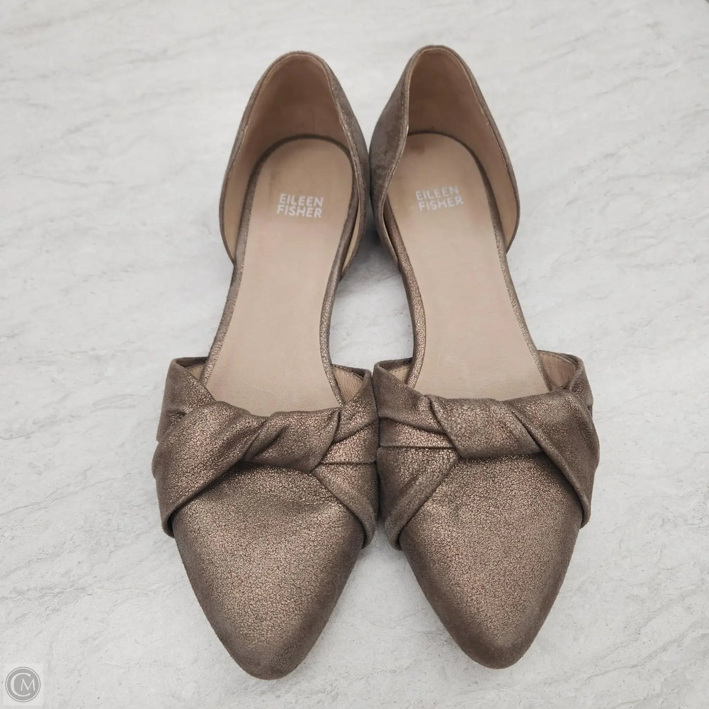 Shoes Flats By Eileen Fisher In Bronze, Size: 9.5