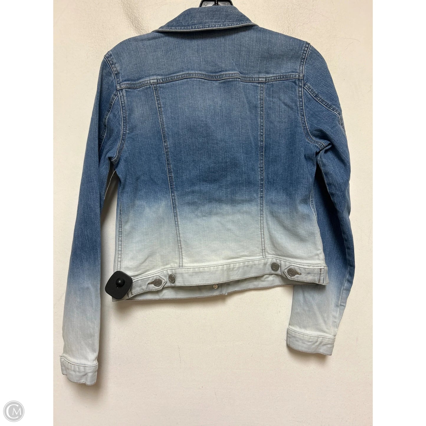 Jacket Denim By Loft In Ombre Print, Size: S